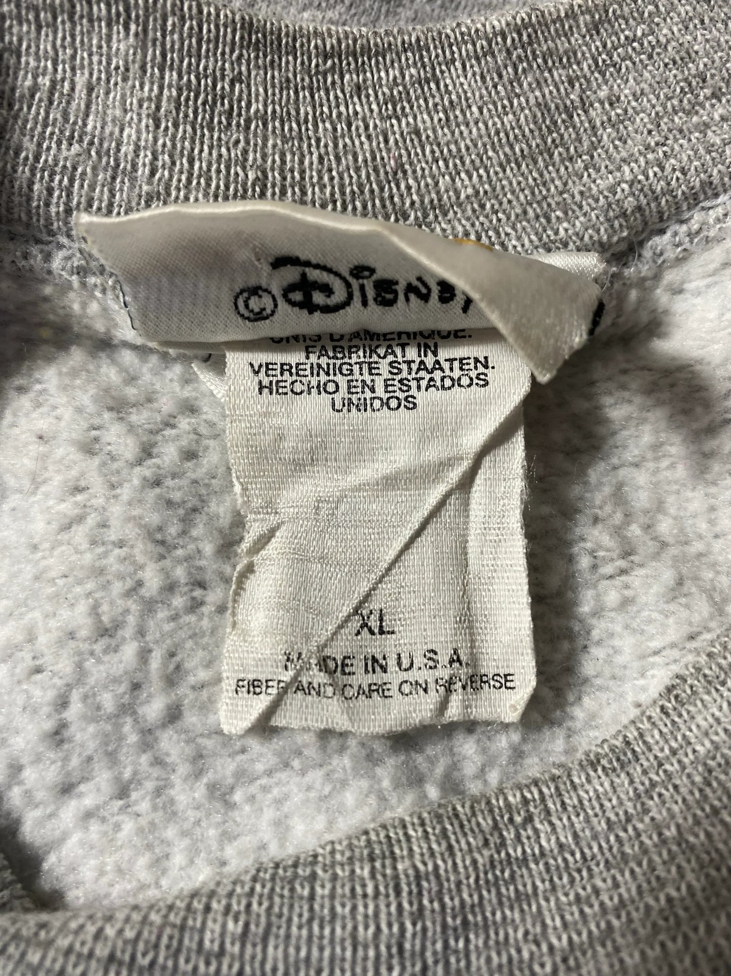 00’ DISNEY TIGGER Made in USA Size XL Vintage Sweat-Shirt / G7094S