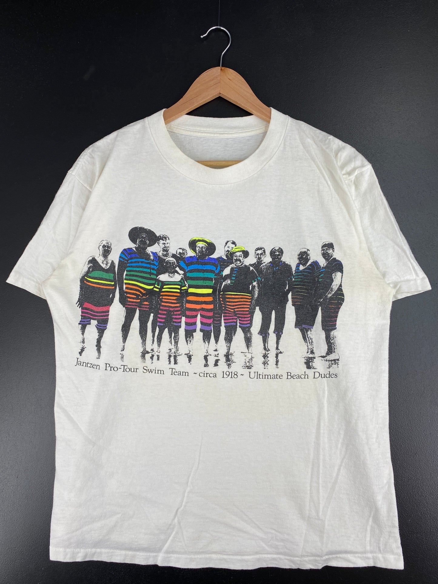 .90’s JANTZEN PRO-TOUR SWIM TEAM Size No Tag(Approx.L) T-Shirt / F1053T