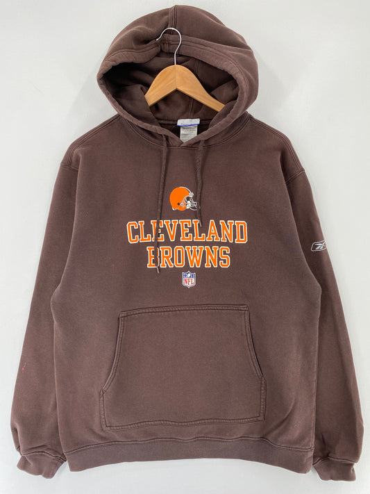 00’ CLEVELAND BROWNS Size M NFL Hoodie Sweat-Shirt / E8569S