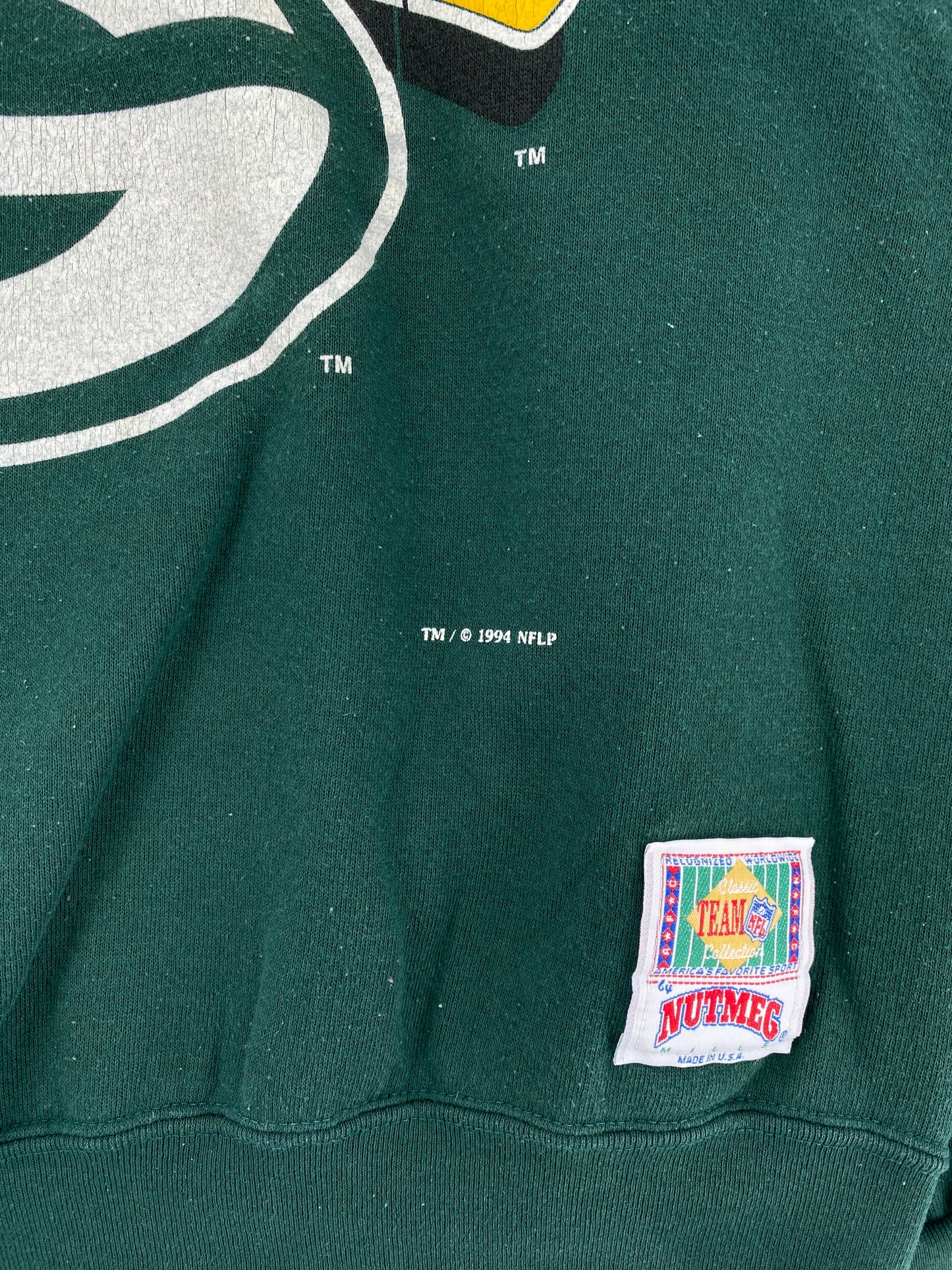 1994 GREEN BAY PACKER Made in USA Size L Vintage NFL Sweat-Shirt/ E9817S