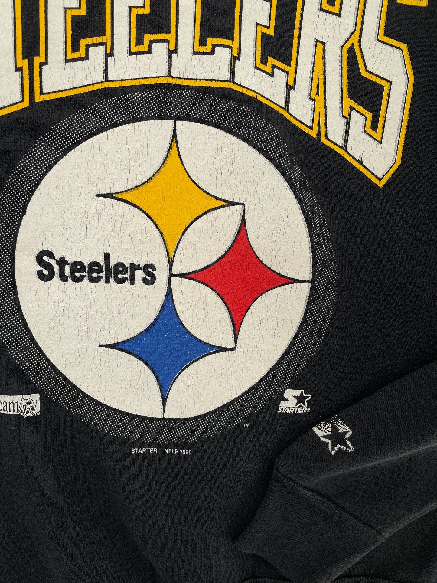 1990 STARTER x PITTSBURGH STEELERS Made in USA Size M Vintage NFL Sweat-Shirt / G4425S