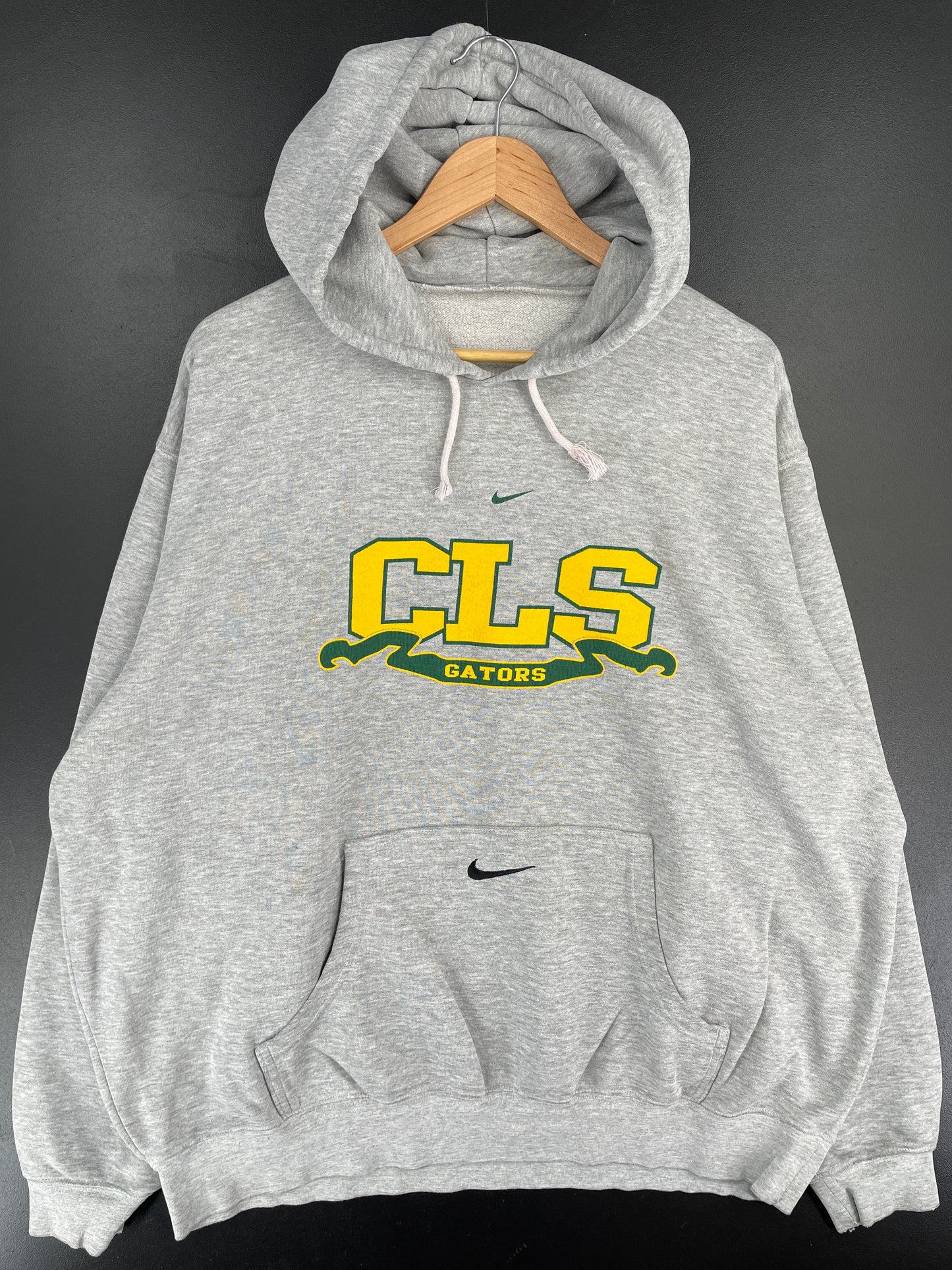 Vintage NIKE x CRYSTAL LAKE SOUTH Size Approx.XXL College Hoodie Sweat-Shirt / G1202S