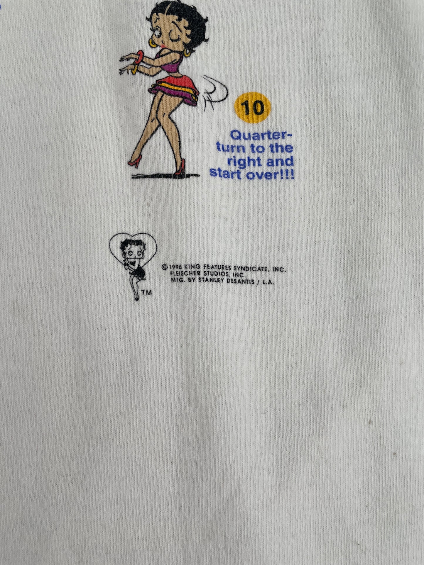 .1996 BETTY BOOP Made in USA Size XL Vintage T-Shirt / E9297T