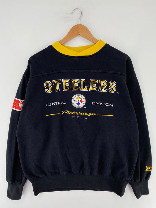 00' PITTSBURGH STEELERS Size M Vintage NFL Sweat-Shirt / E9130S