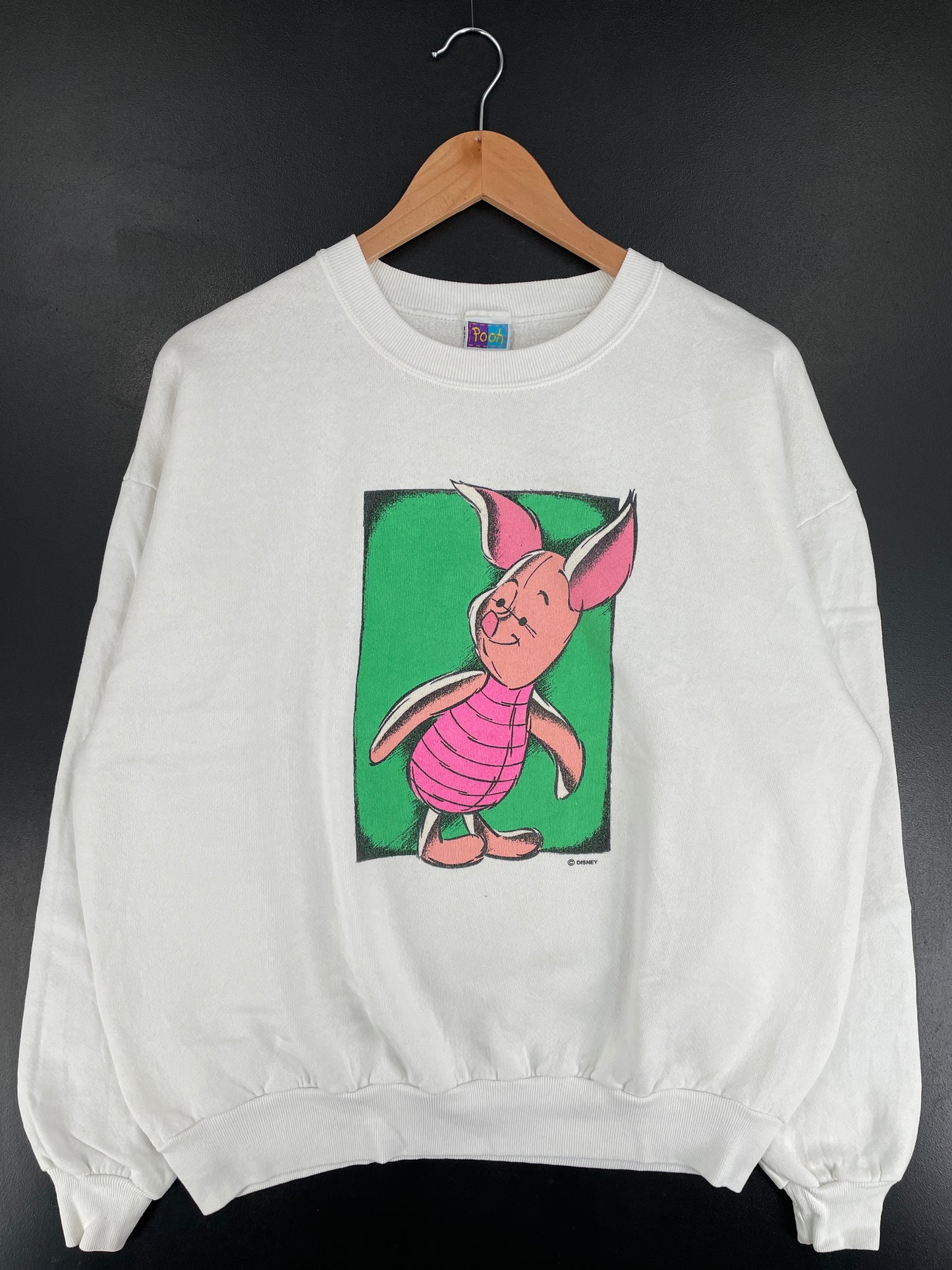 .90’s DISNEY PIGLET Made in USA Size XL Vintage Sweat-shirt / E8154S