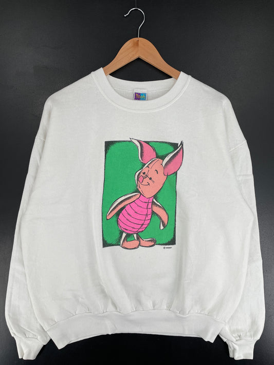 .90’s DISNEY PIGLET Made in USA Size XL Vintage Sweat-shirt / E8154S