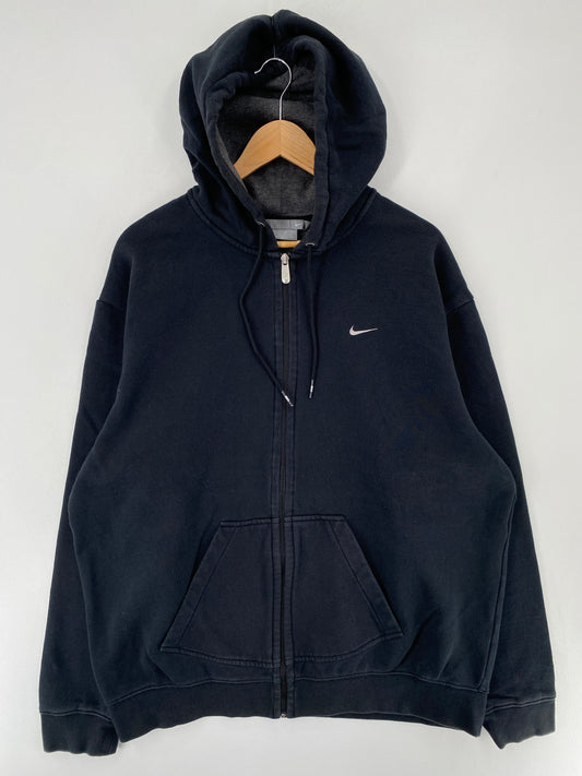 00’ NIKE MINI SWOOSH Size XL Vintage Zip Up Hoodie Sweat-shirt / E6995S