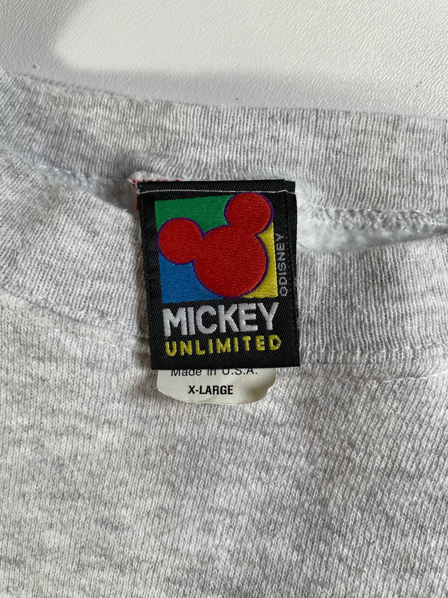 90's DISNEY MICKEY Made in USA Size XL Vintage Sweat-Shirt / F7514S