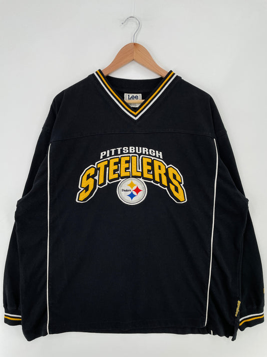 00' PITTSBURGH STEELERS Size XL Vintage NFL Sweat-Shirt / E8772S