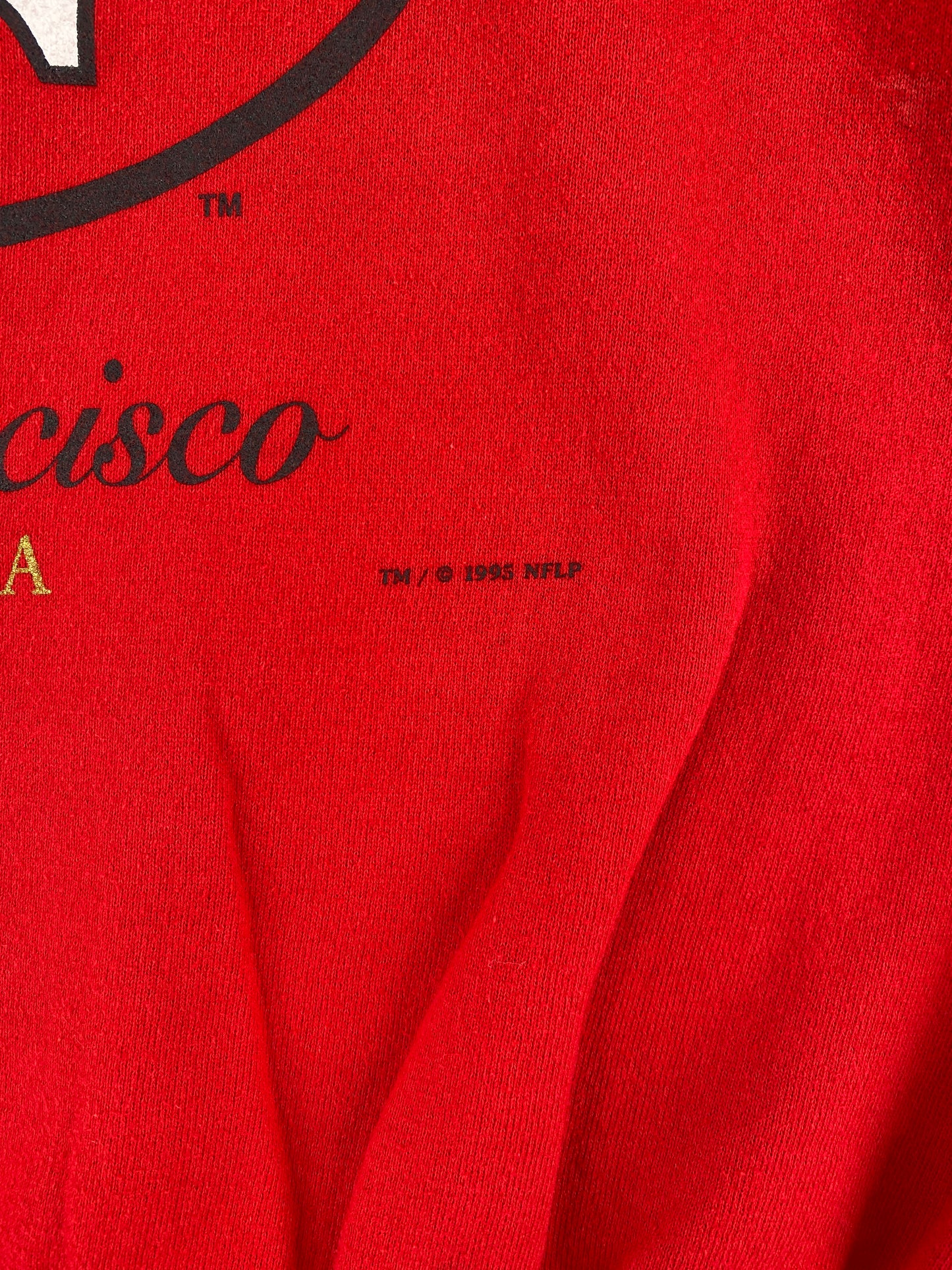 1995 SAN FRANCISCO 49ERS Size XL Vintage NFL Sweat-Shirt / E7992S