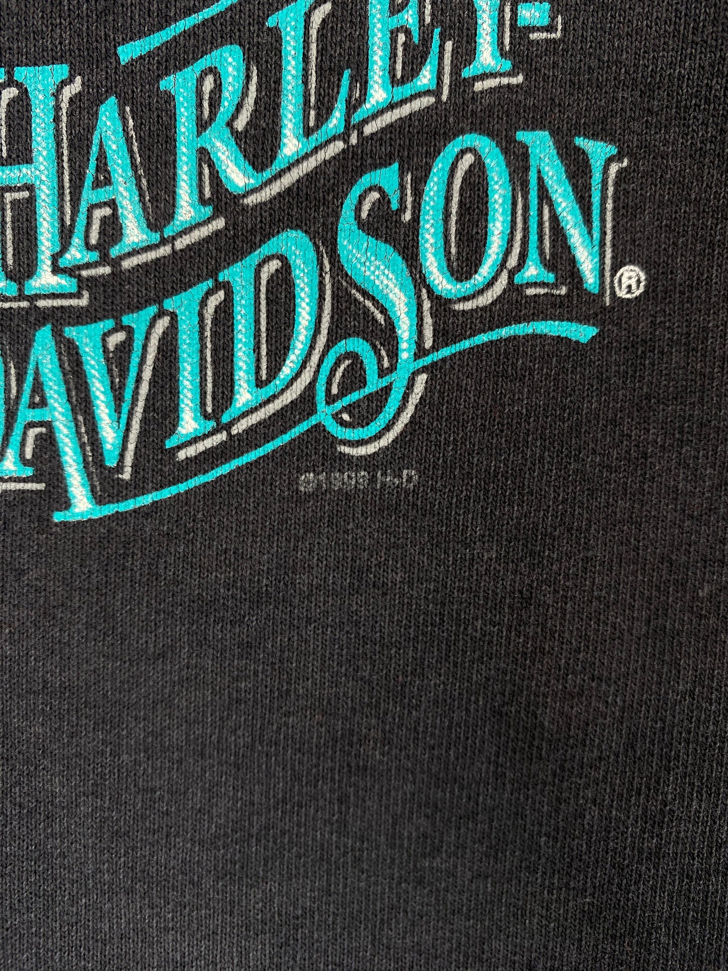 1999 HARLEY DAVIDSON Made in USA Size Ladies XL Vintage Zip Up Sweat-shirt / F4569S