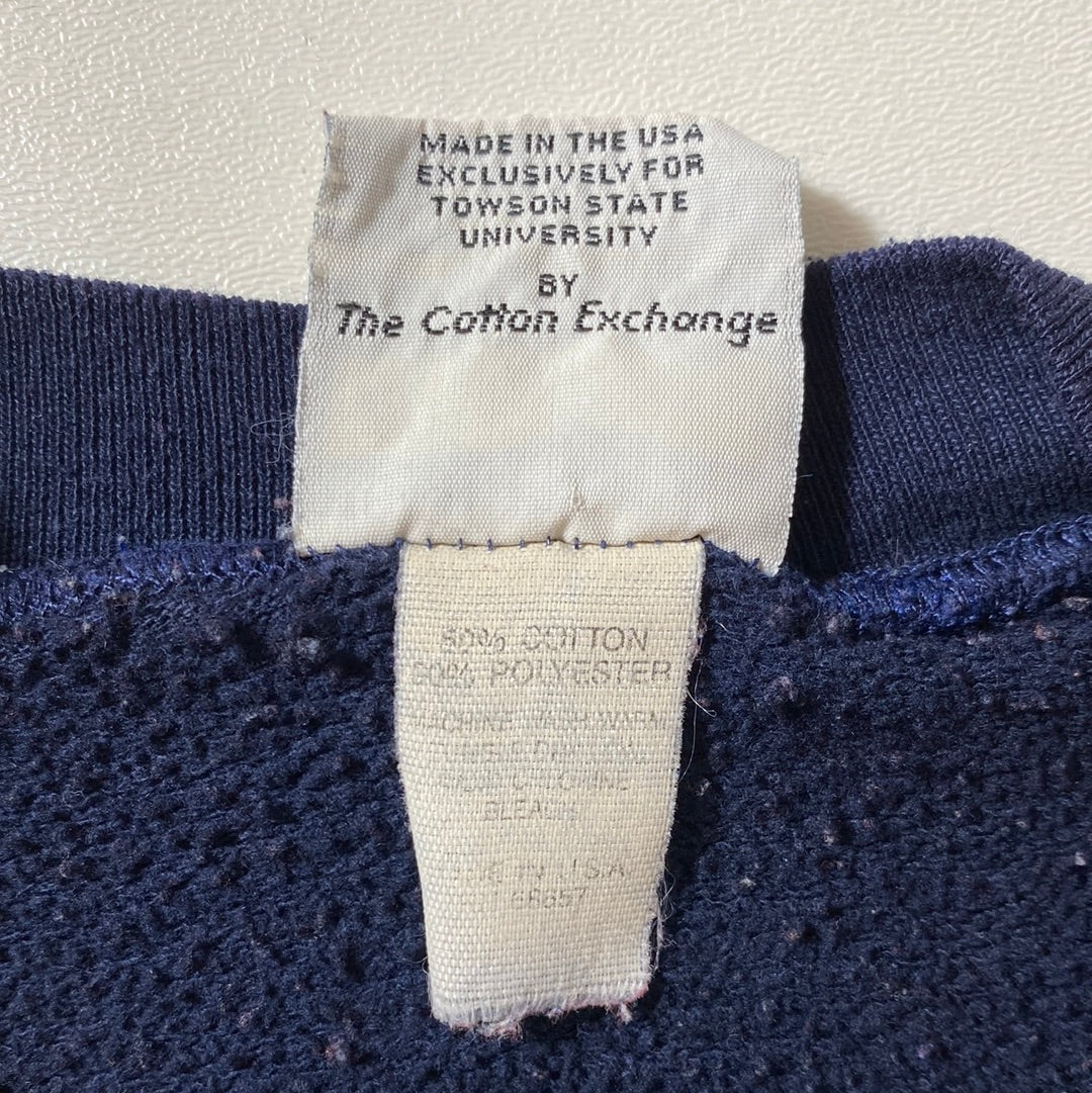 90’s TOWSON STATE Made in USA Approx. Size L Vintage College Sweat-shirt / F5588S