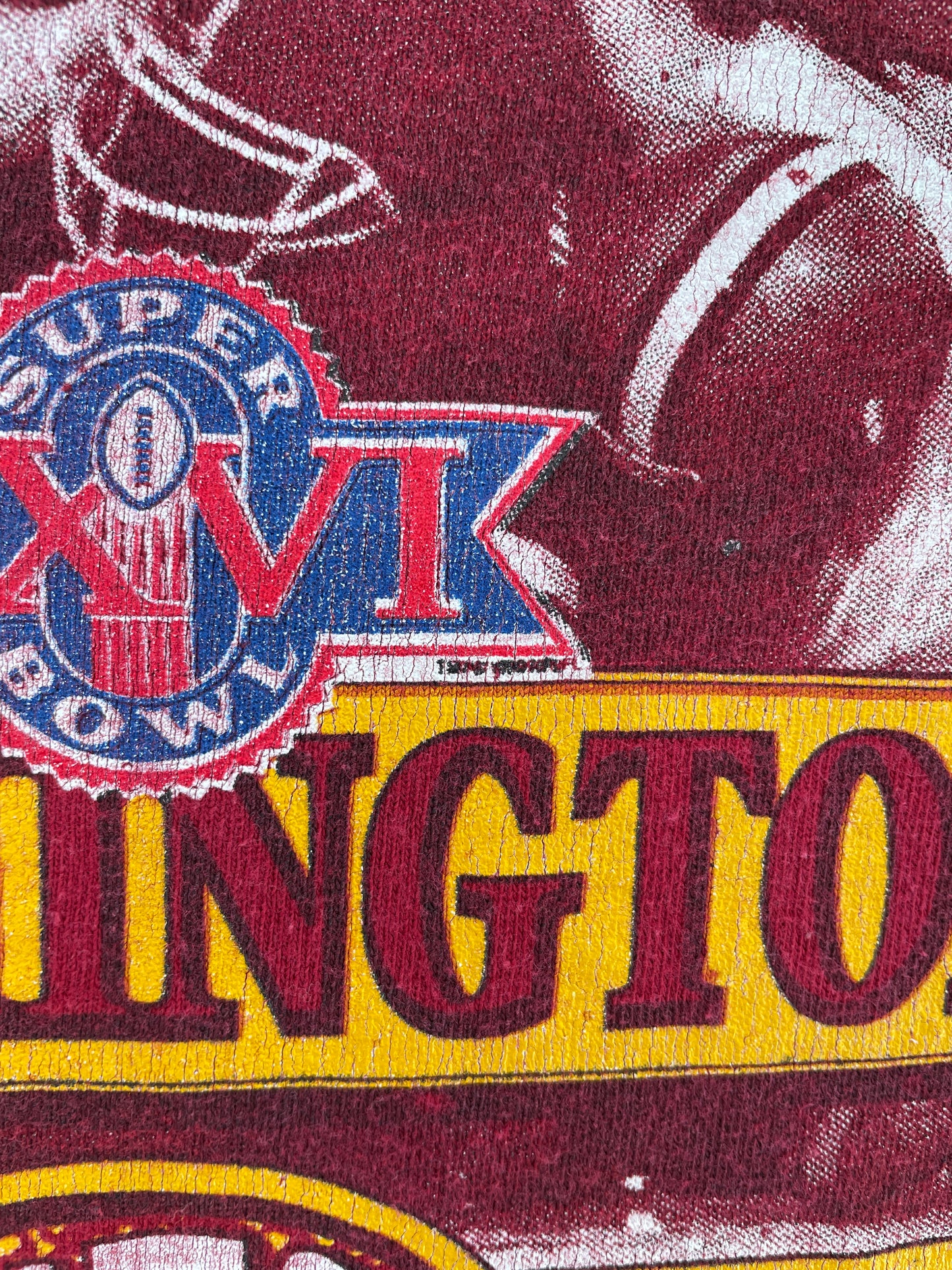 1992 SALEM x WASHINGTON REDSKINS Made in USA Size L Vintage NFL T-shirt / E7931T