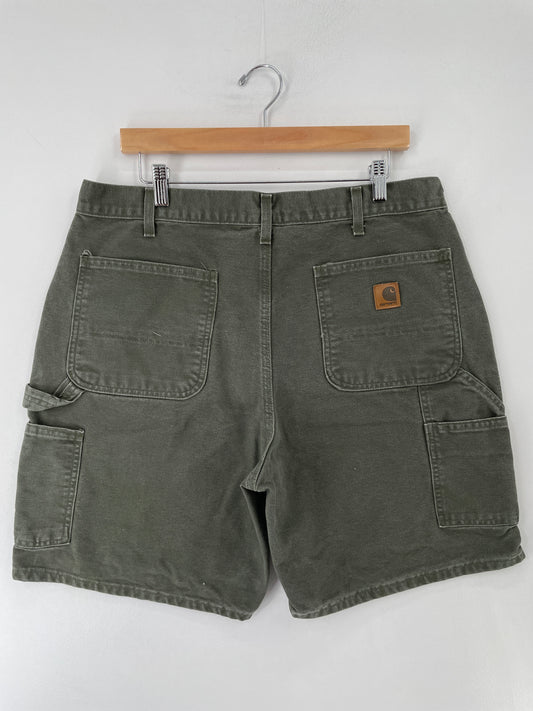 Vintage CARHARTT Size W36xL8 Duck Shorts / F87P
