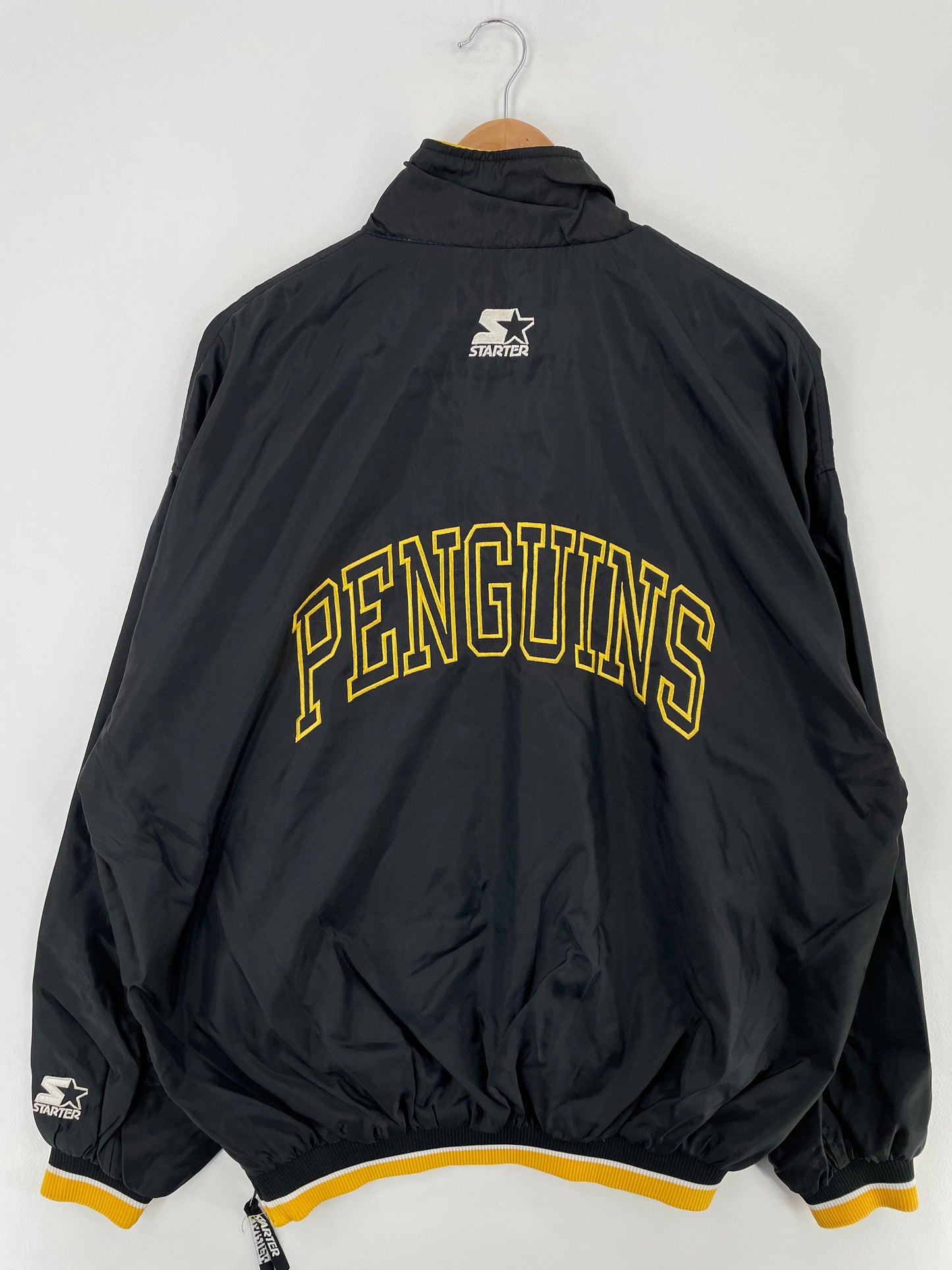90’s STARTER x PITTSBURGH PENGUINS Size XL Vintage NHL Nylon Jacket / G4665N