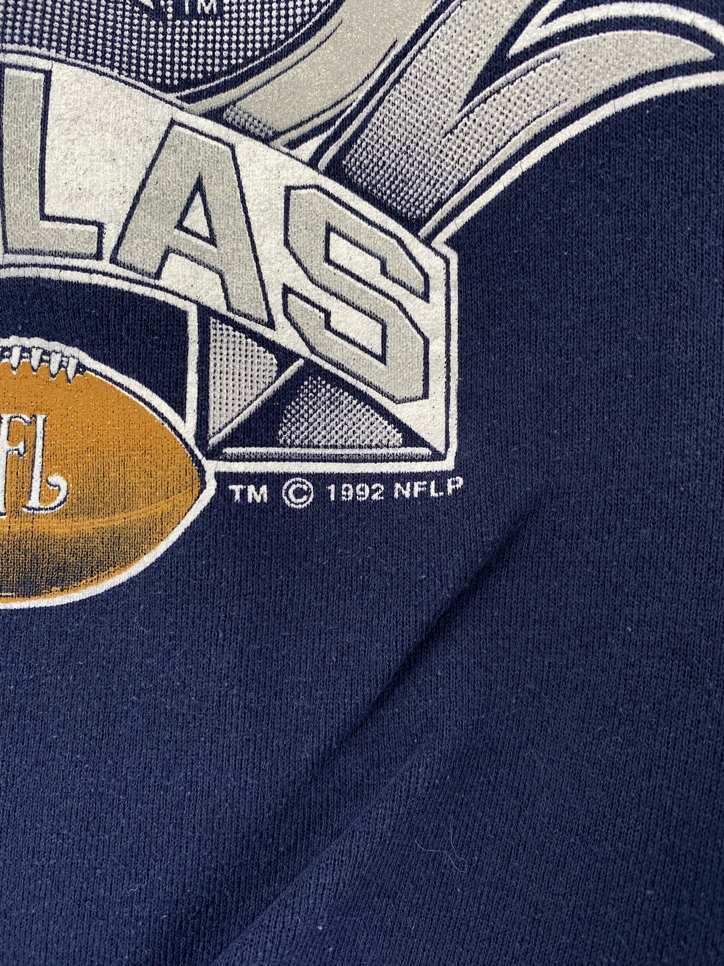 1992 DALLAS COWBOYS Made in USA Size XL NFL Sweat-Shirt / F6400S