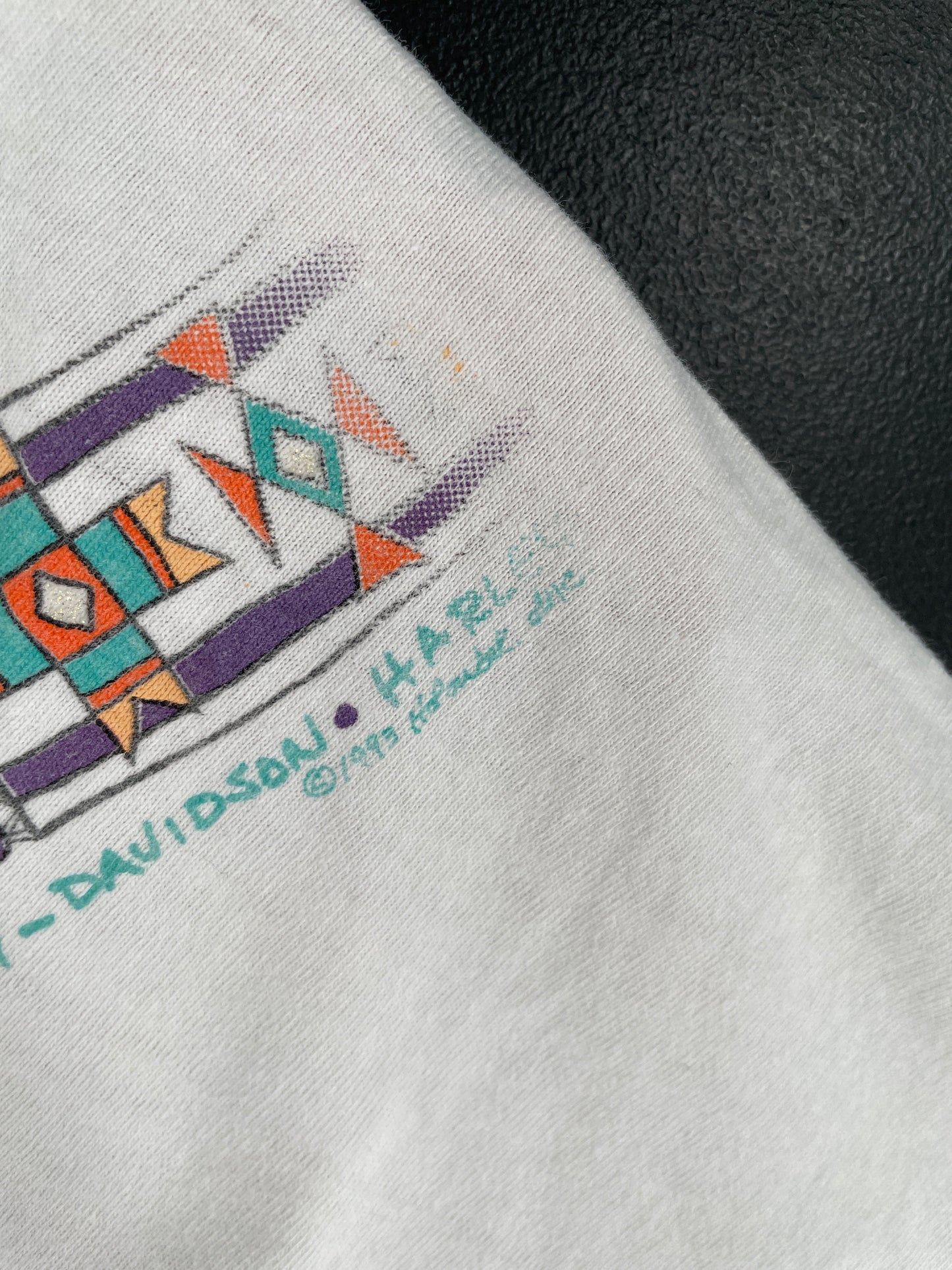 1993 HARLEY DAVIDSON MILWAUKEE WISCONSIN Made in USA Size Ladies.L-XL Vintage Long Sleeve T-shirt / F4576T