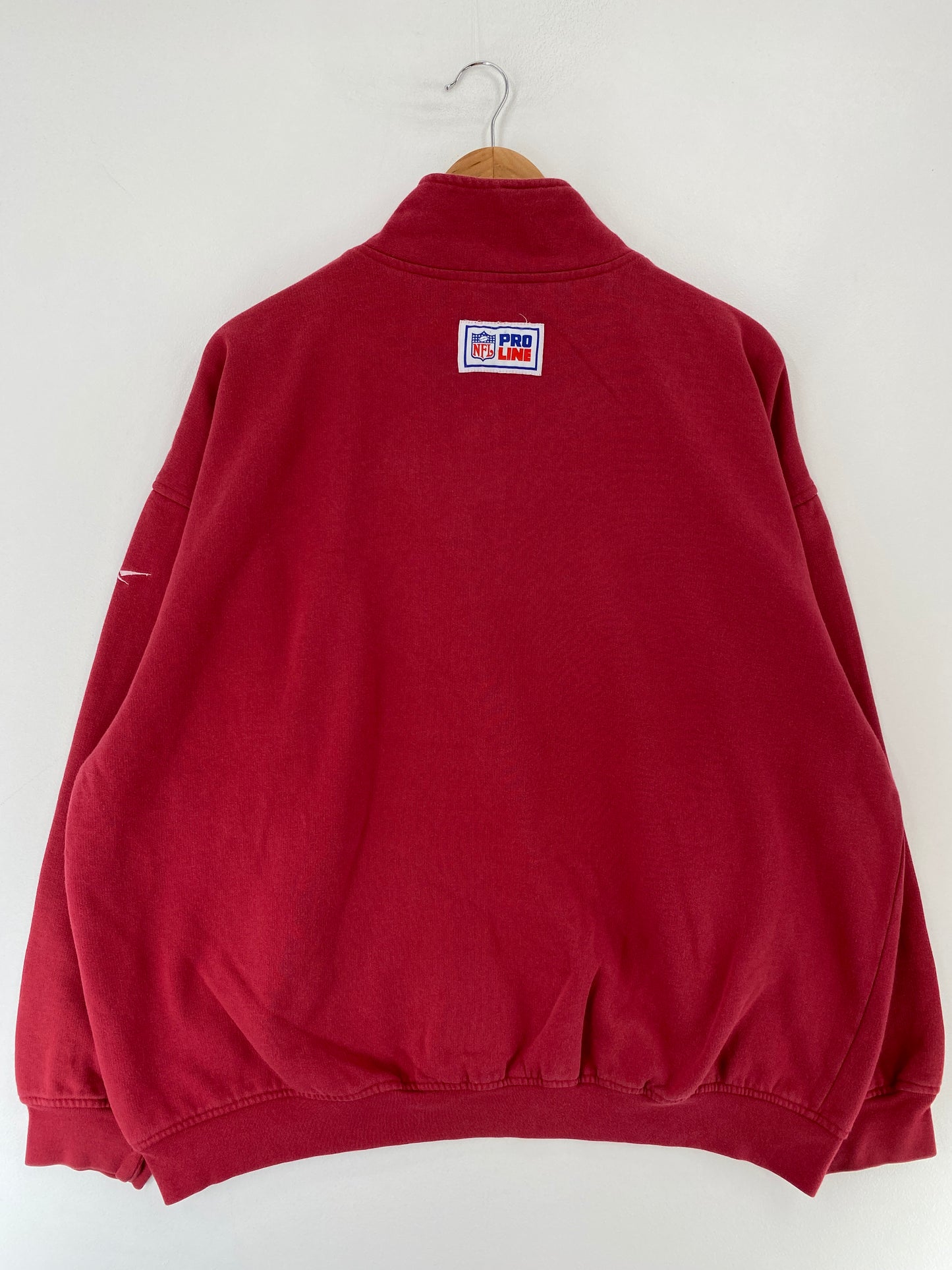 00' WASHINGTON REDSKINS Size XL Vintage NFL Half Zip Sweat-Shirt / F270S