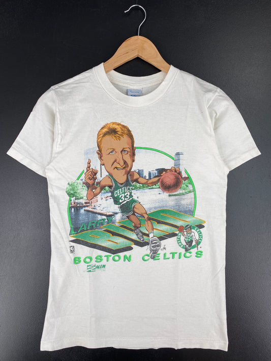 1990 SALEM x BOSTON CELTICS LARRY BIRD Size S Vintage NBA T-Shirt / G3610T