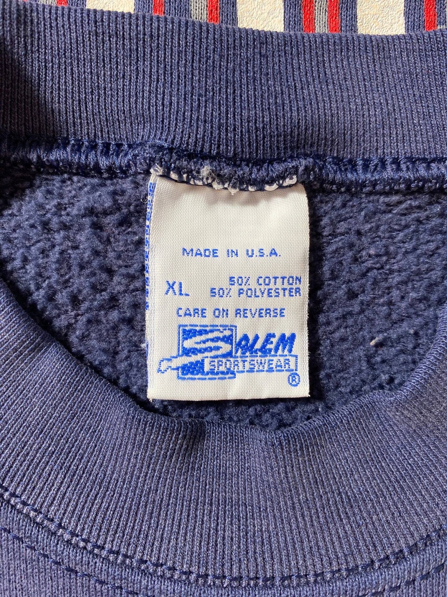 1995 SLAME x NEW ENGLAND PATRIOTS Made in USA Size XL Vintage NFL Sweat-Shirt / G4189S