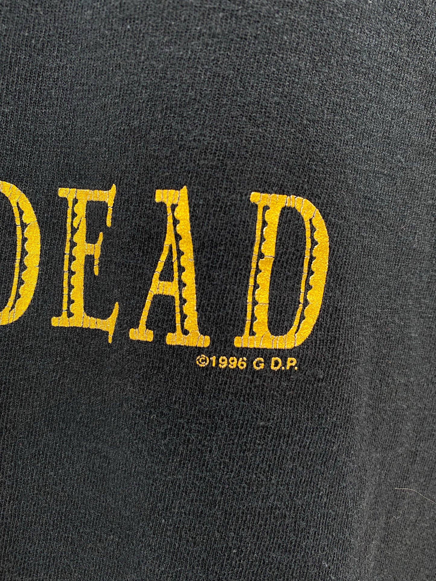 1996 GRATEFUL DEAD Size L/XL Vintage Music T-Shirt / F1674T