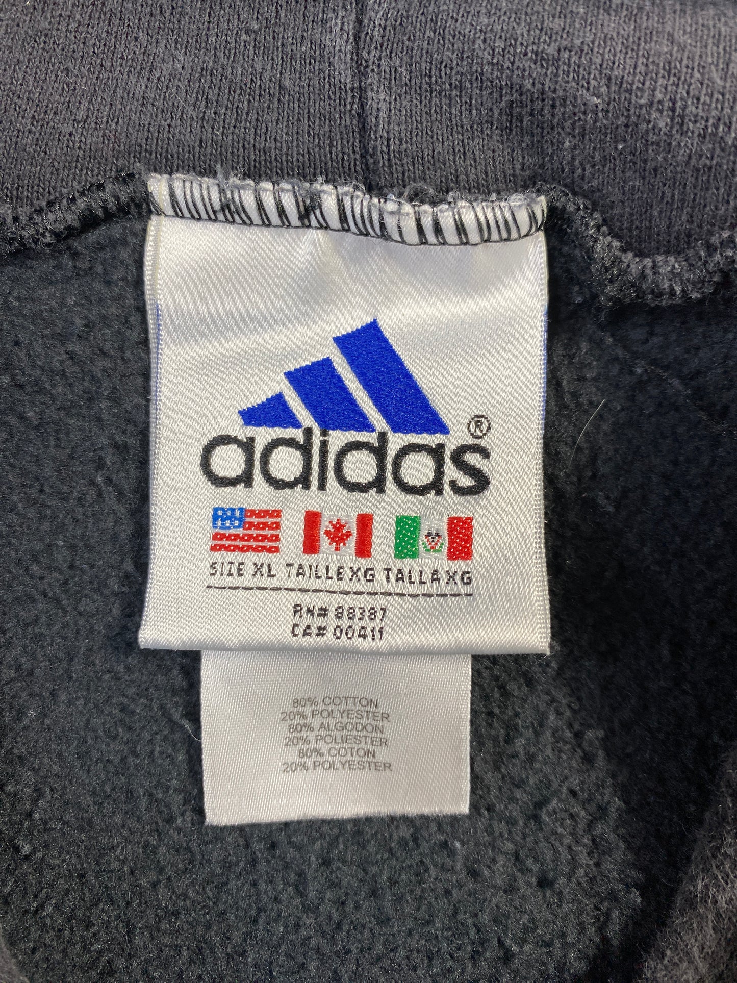 90's ADIDAS Size XL Vintage Hoodie Sweat-shirt / E8956S