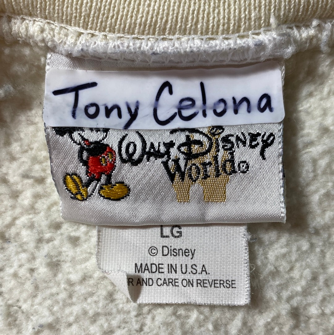 00' DISNEY ANIMAL KINGDOM Made in USA Size L Vintage Sweat-Shirts / F6978S