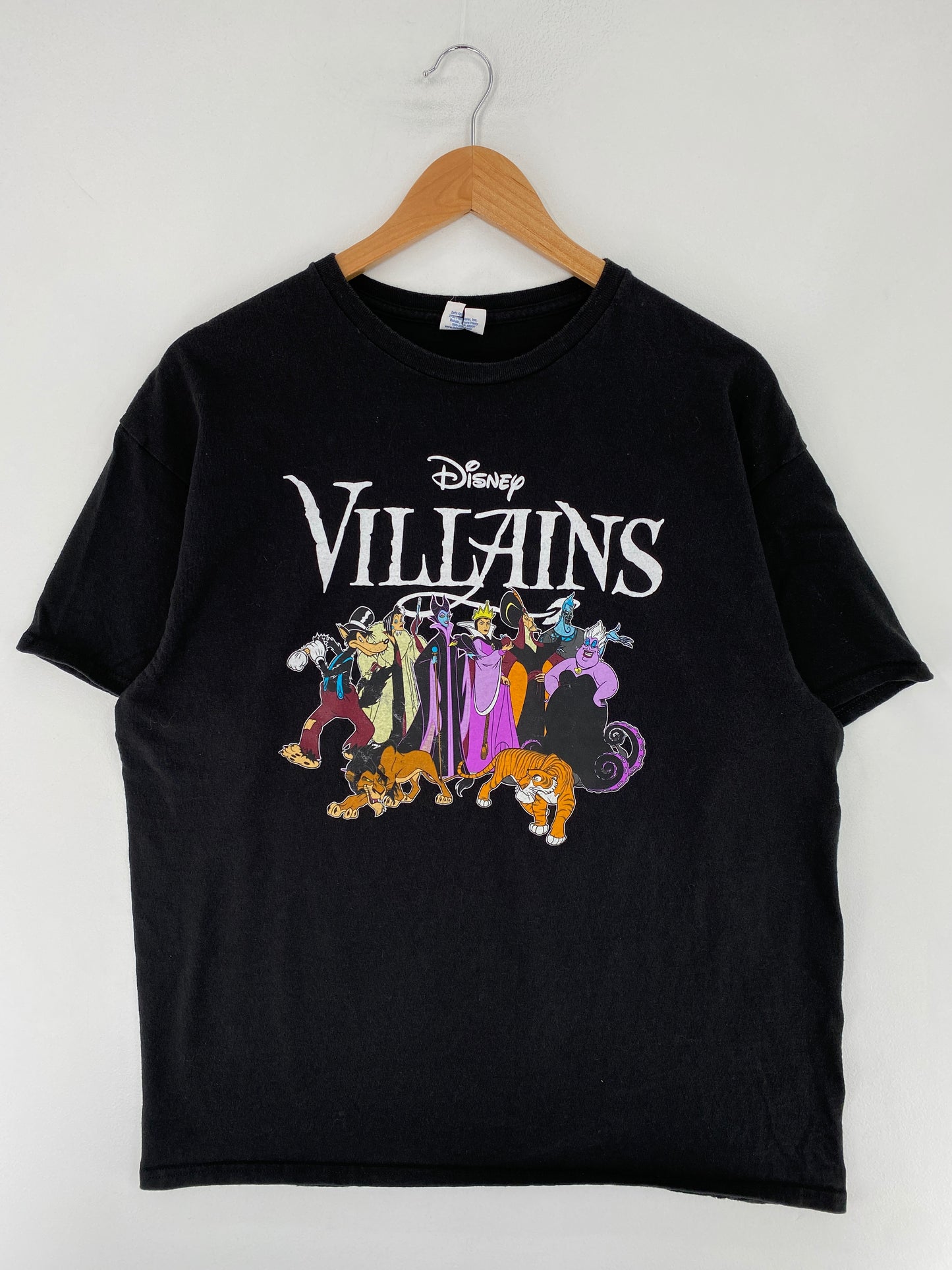 Vintage DISNEY VILLAINS Size No Tag (Approx.L) Vintage T-Shirt / E9492T
