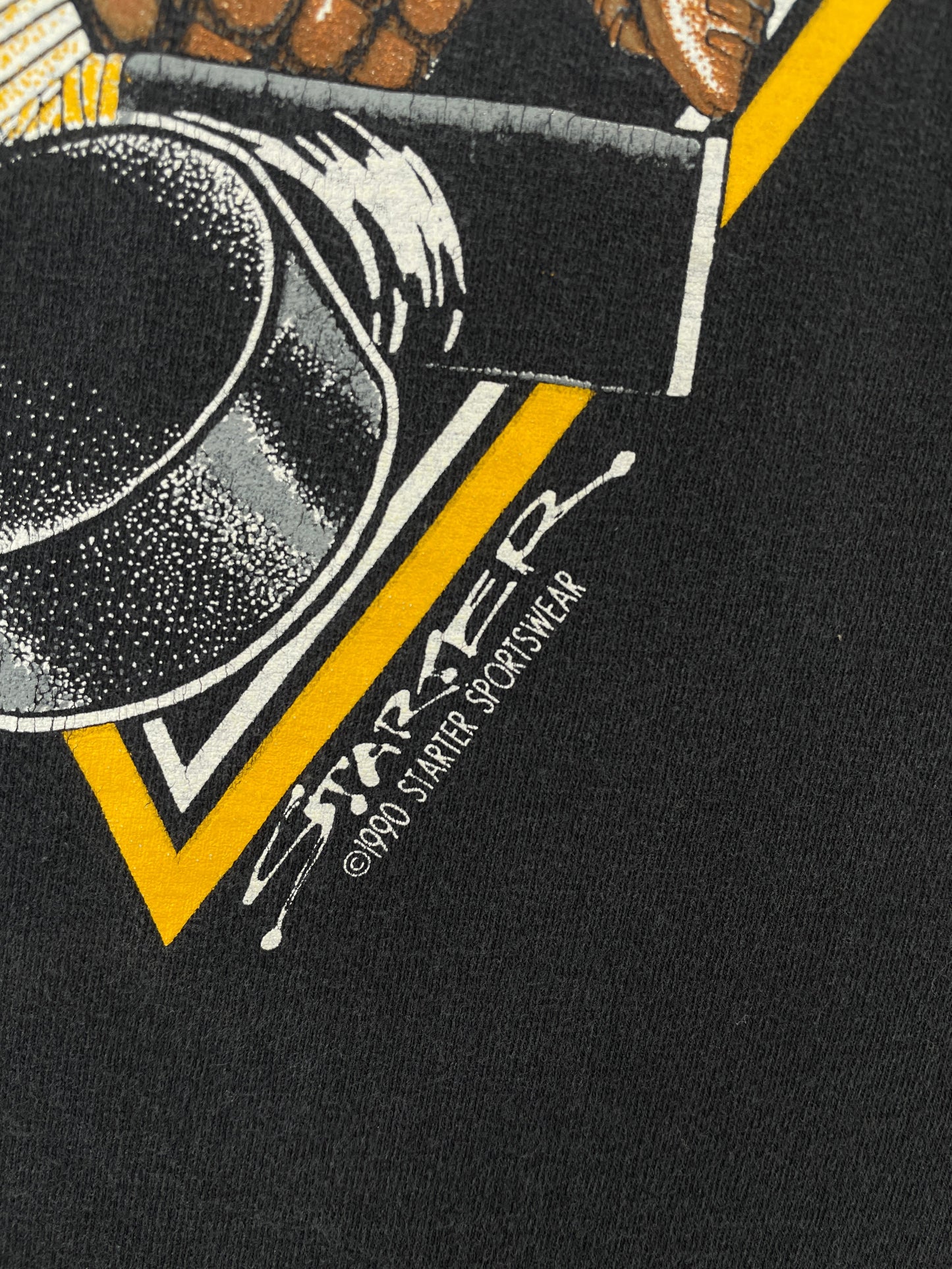 1990 PITTSBURGH PENGUINS Made in USA Size XL Vintage NHL T-Shirt / F4698S