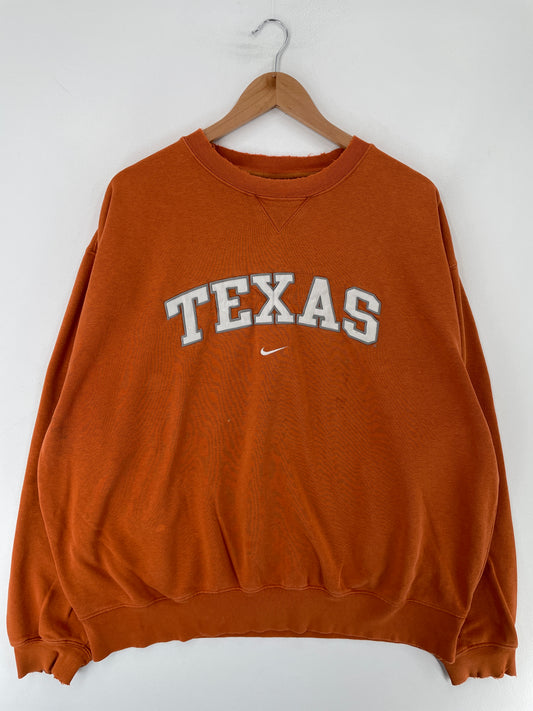 00' NIKE x TEXAS Size XL Vintage College Sweat shirt / E8454S