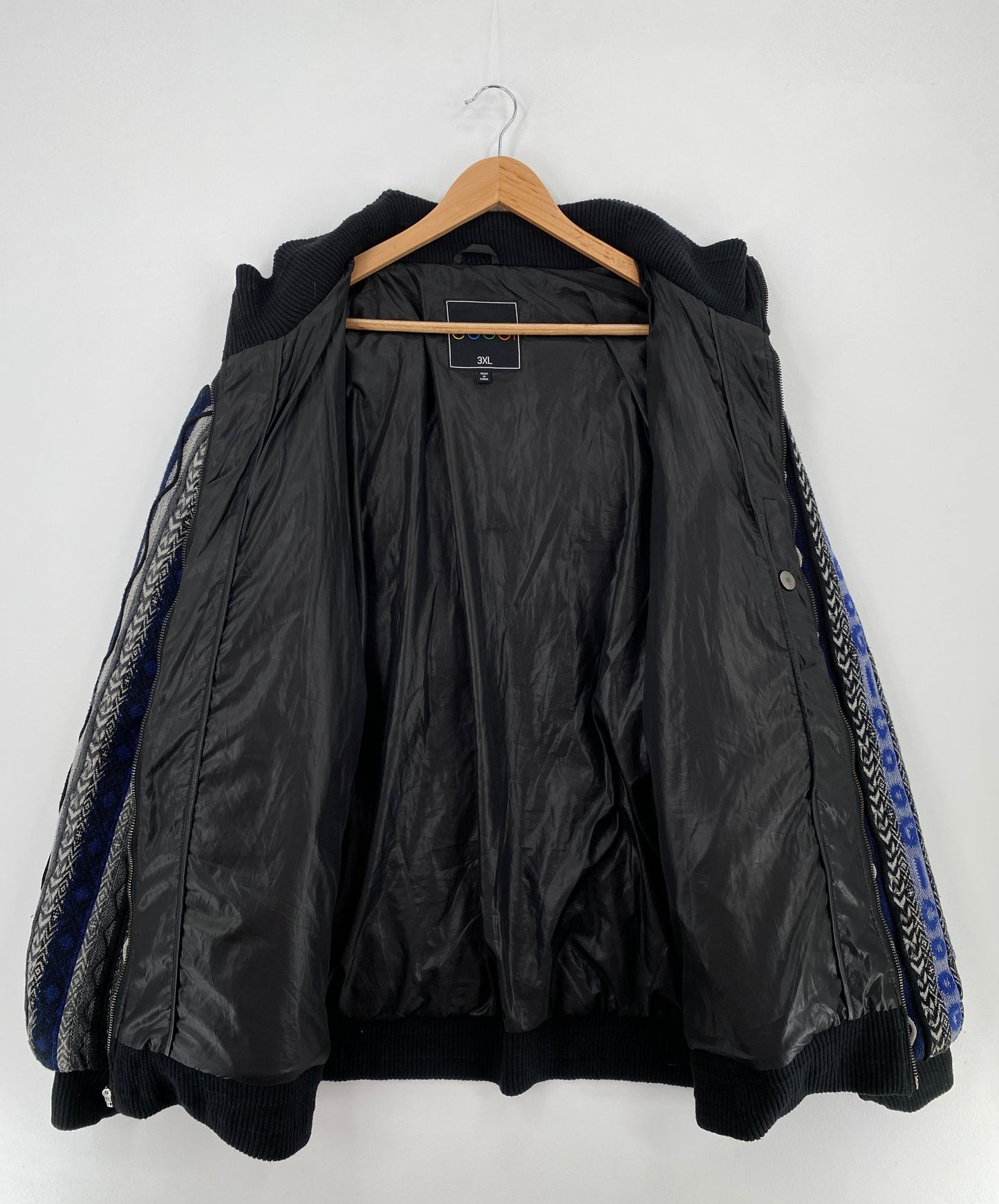 Vintage COOGI Size XXXL Zip Up Knit x Padded Jacket / F8432K