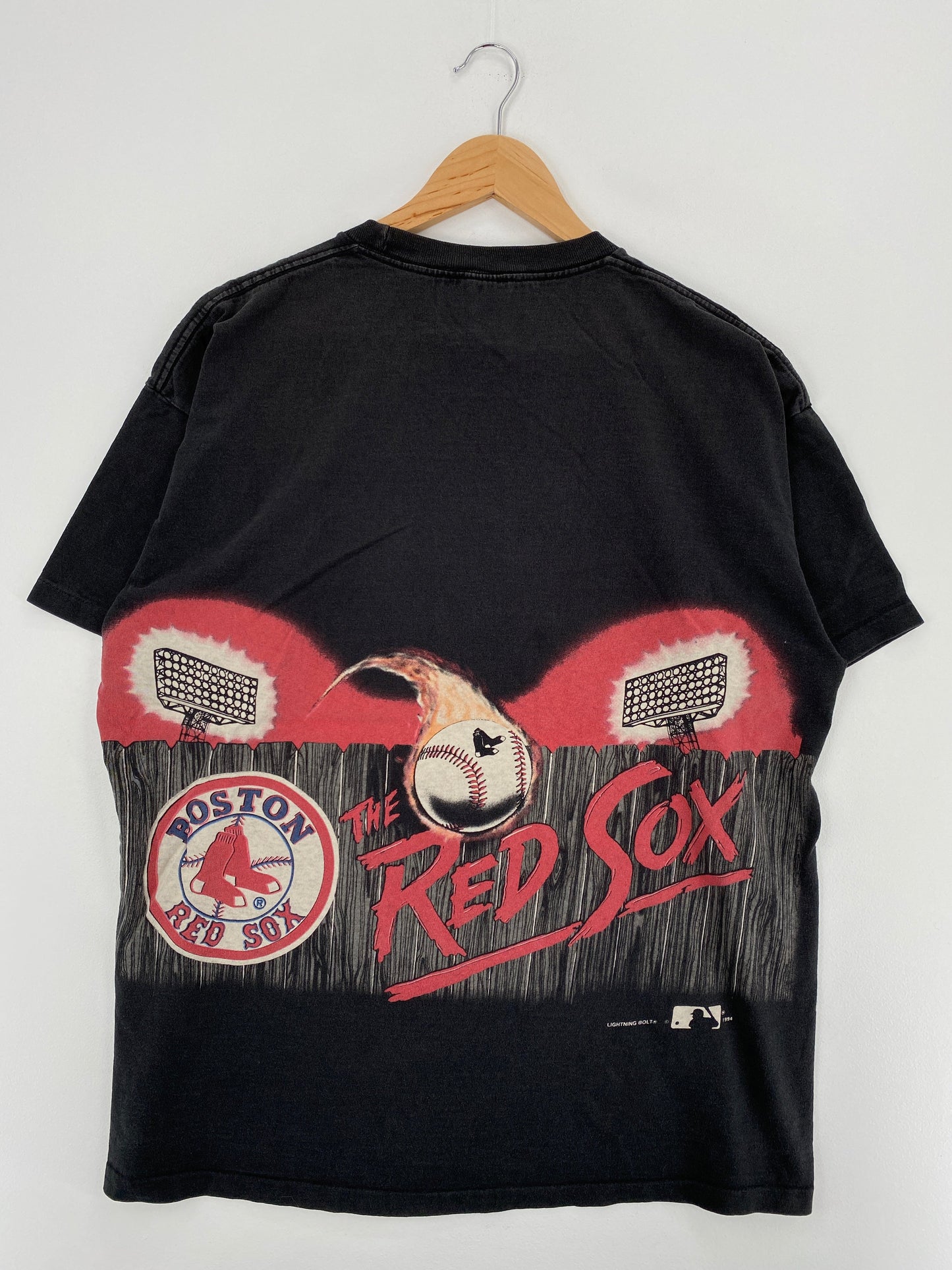 1994 BOSTON RED SOX Made in USA Size XL Vintage MLB T-Shirt / F805T