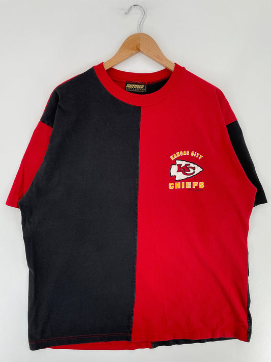 1993 KANSAS CITY CHIEFS Size Approx.XL Vintage NFL T-Shirt / F2802T