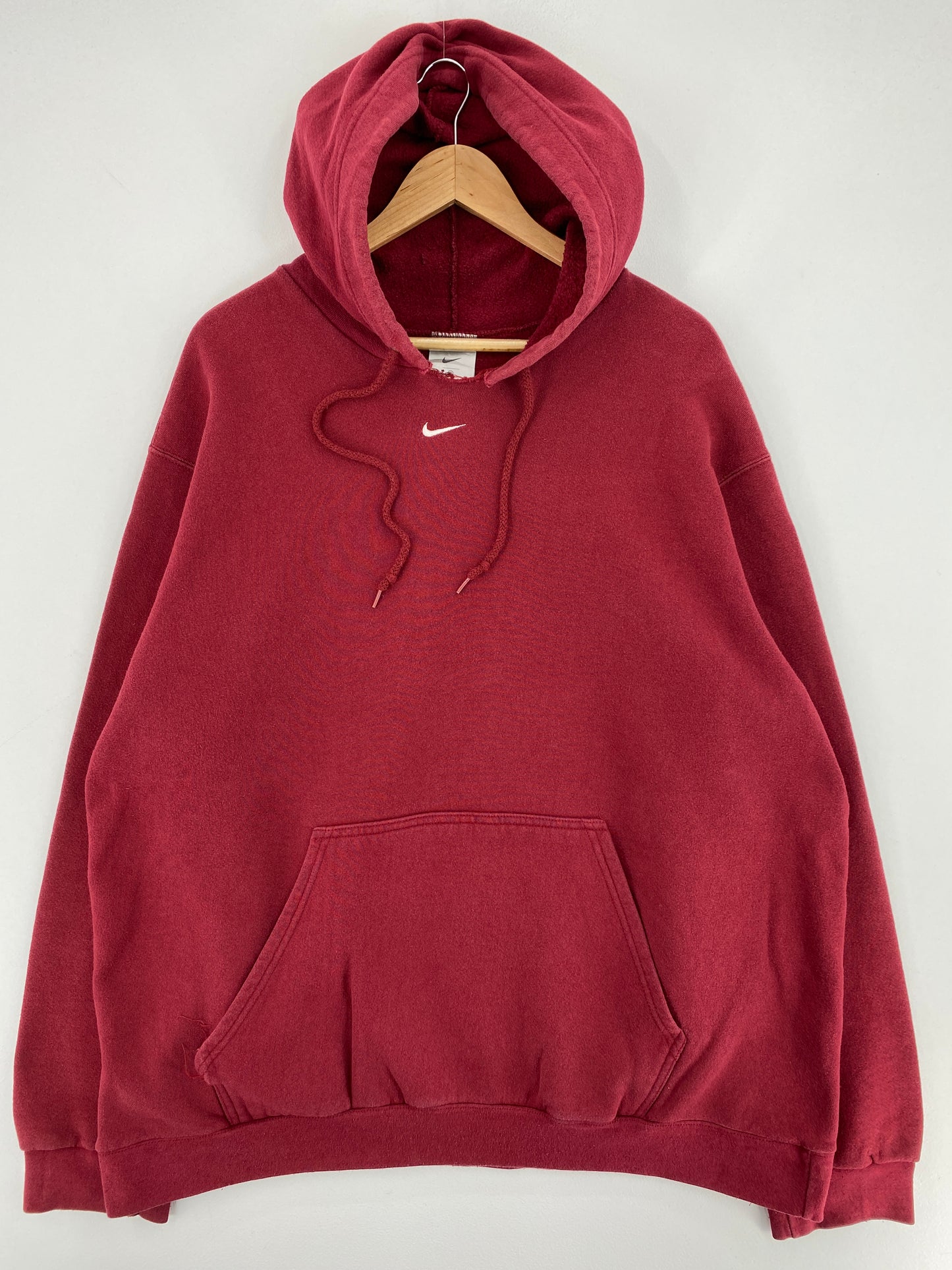 .90’s NIKE CENTER SWOOSH Size XXL Vintage Hoodie Sweat-Shirt / E9379S