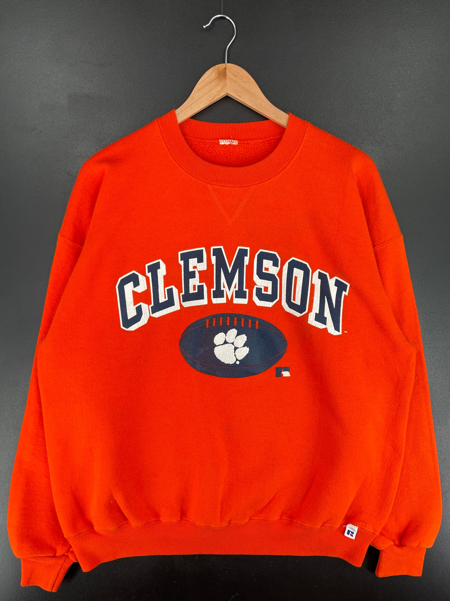90’s RUSSELL x CLEMSON Size Approx.XL College Sweat shirt / E8413S