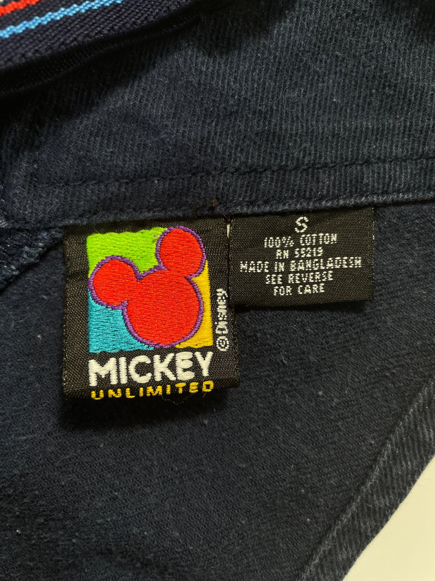 90's DISNEY MICKEY Size S Vintage Denim Overall / G1967P