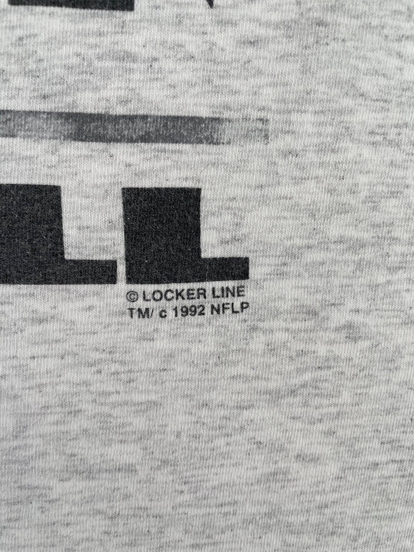 1992 LOS ANGELES RAIDERS Size Approx.XL Vintage NFL T-shirt / E7930T