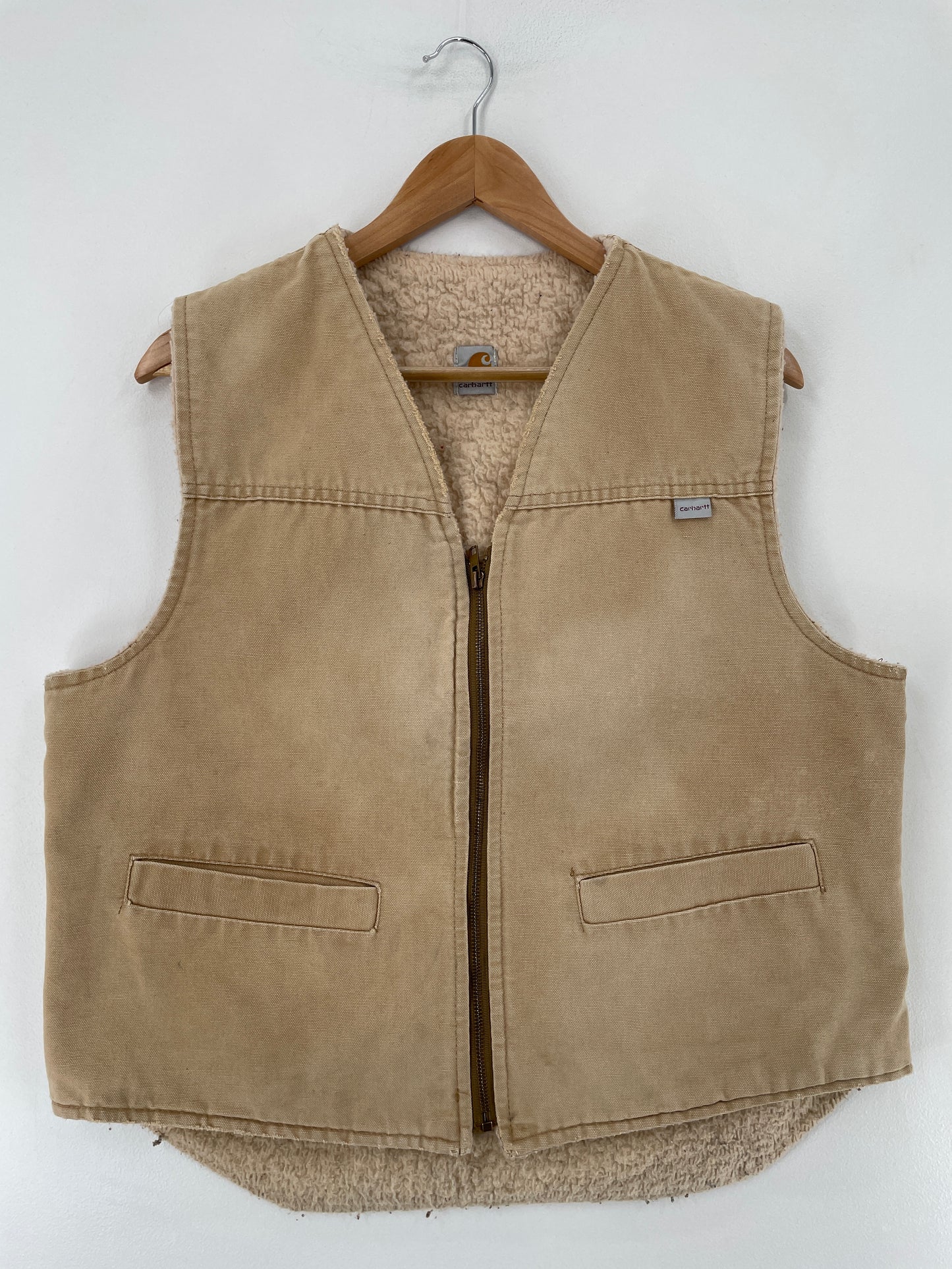 .90's CARHARTT Made in USA Size L Vintage Duck Vest / E7550J