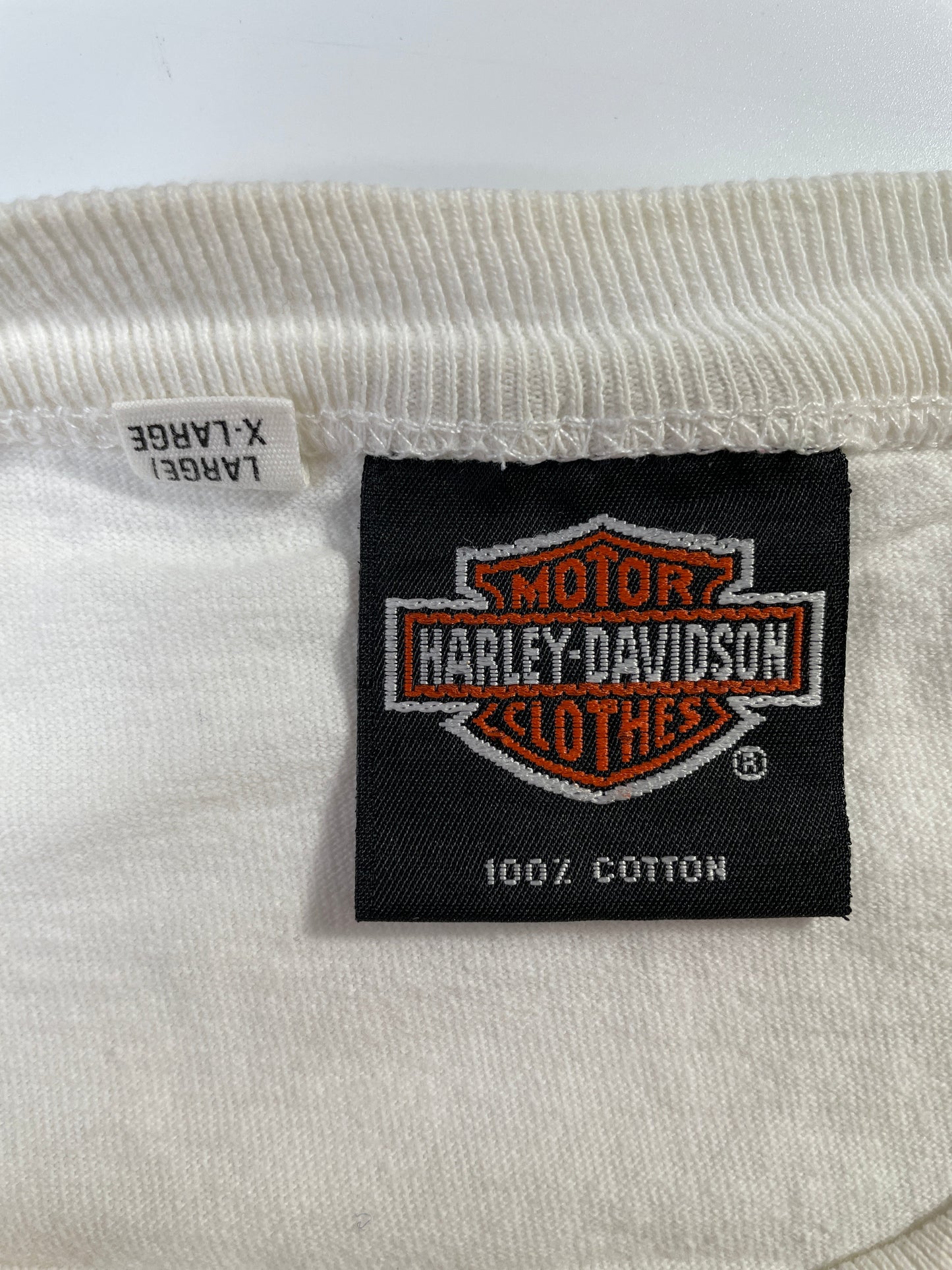 1993 HARLEY DAVIDSON MILWAUKEE WISCONSIN Made in USA Size Ladies.L-XL Vintage Long Sleeve T-shirt / F4576T