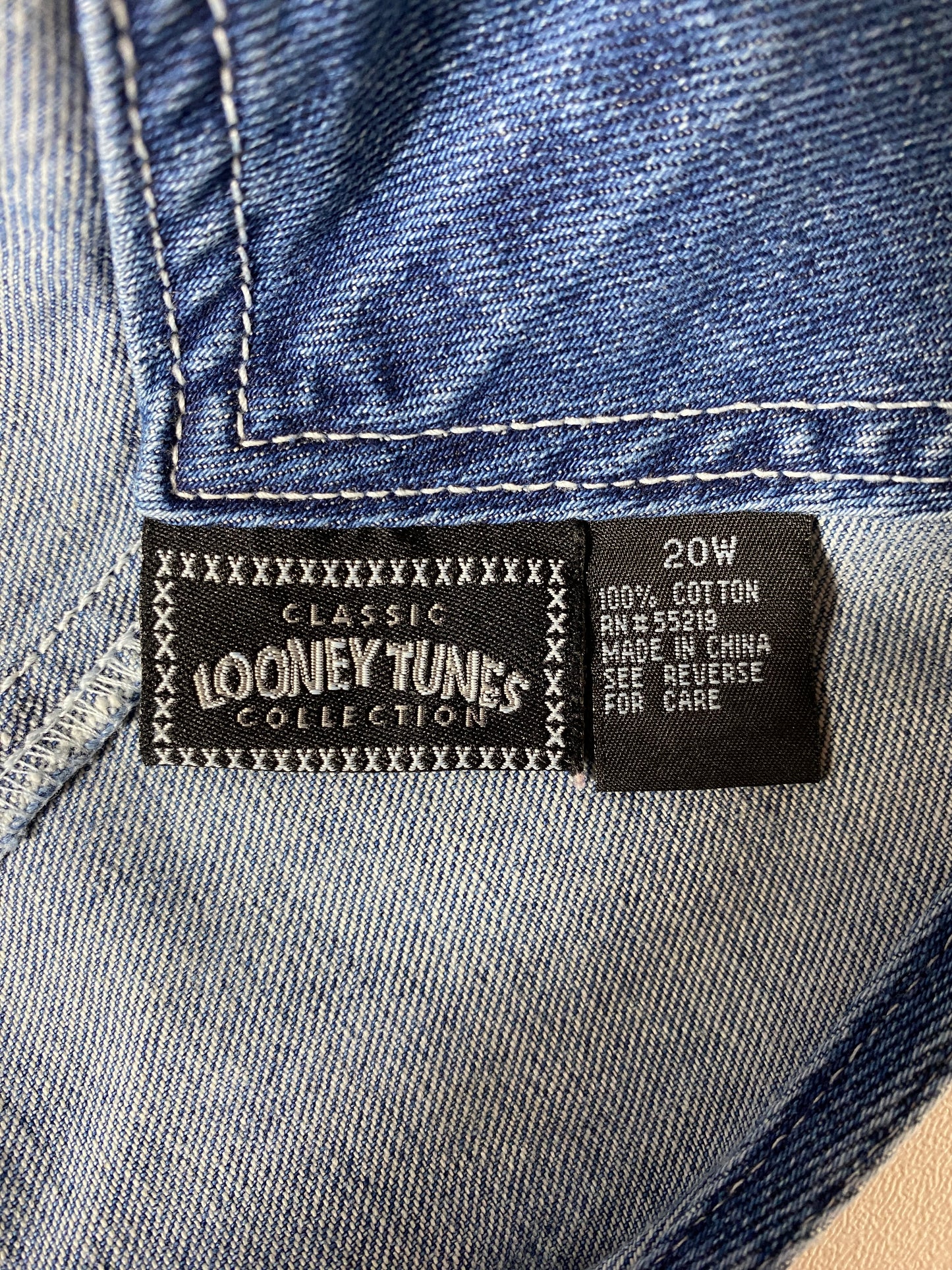 .90's LOONEY TUNES TWEETY Size 20W Denim Overall / E8767P