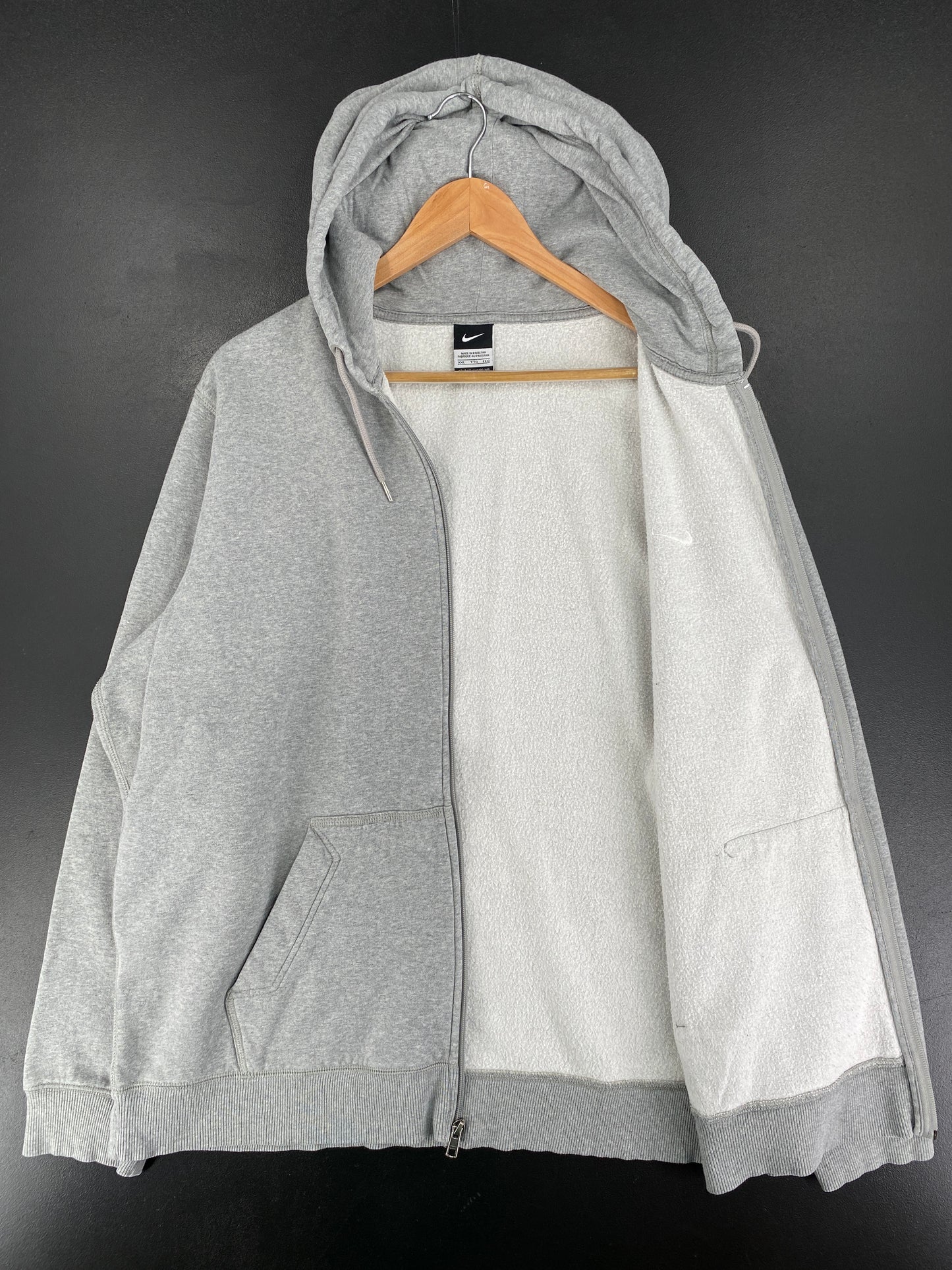 00' NIKE MINI SWOOSH Size XXL Vintage Zip Up Hoodie Sweat-shirt / F14S