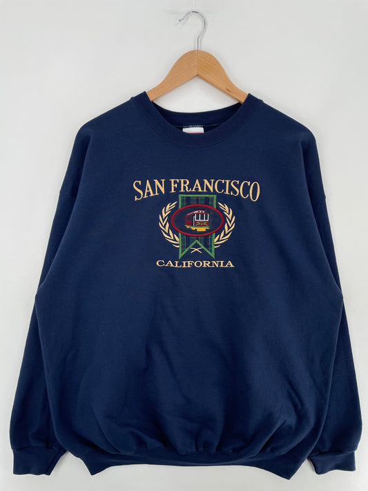 90’s SAN FRANCISCO Size XL Vintage College Sweat-Shirt / F2139S