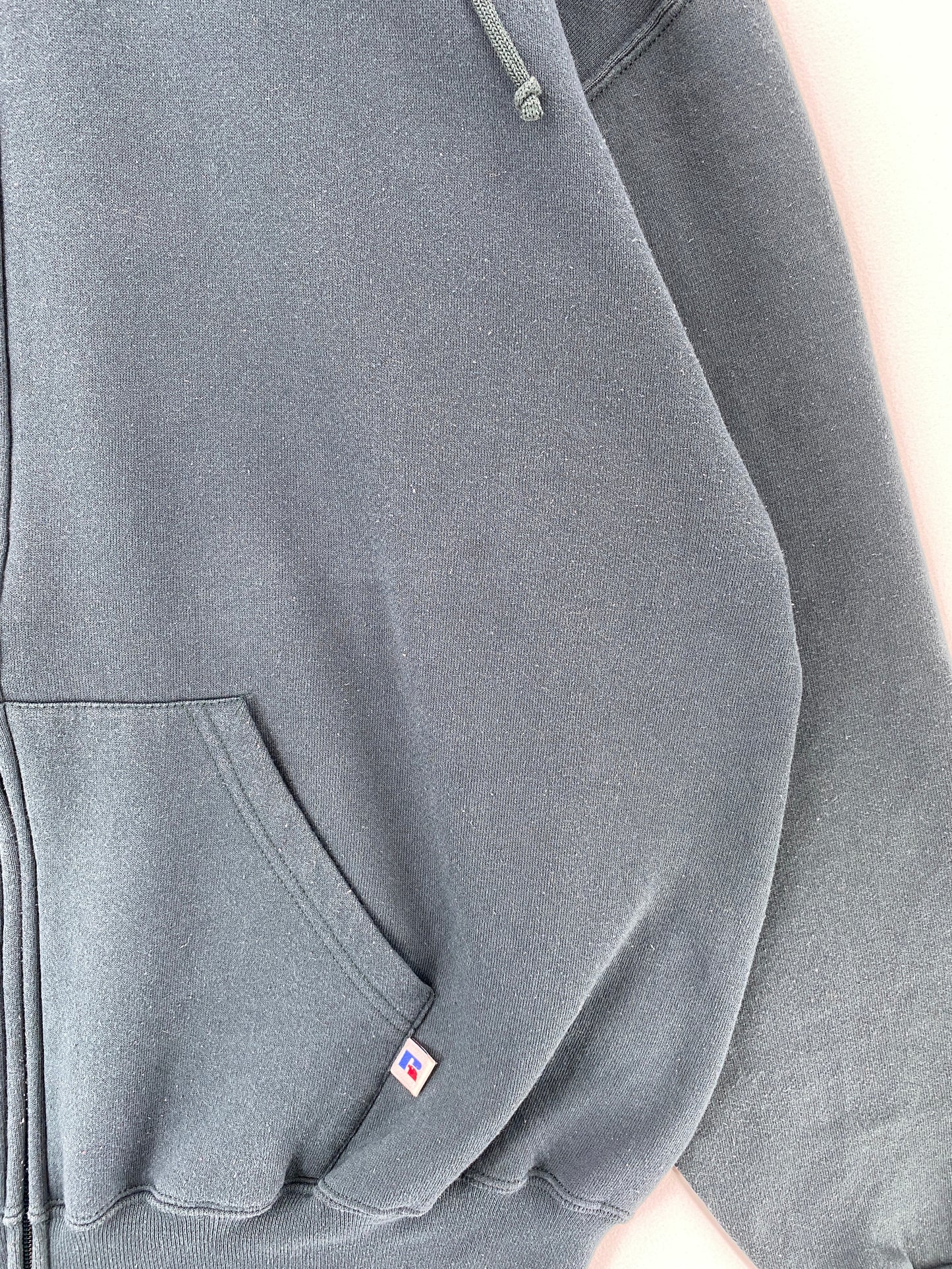 00’ RUSSELL Size XL Zip-up Hoodie Sweat-Shirt / F301S