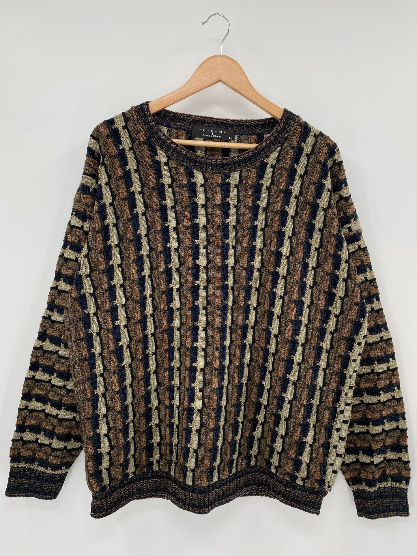 Vintage 3D COOGI- Style Size L Knit Sweater / F1804K