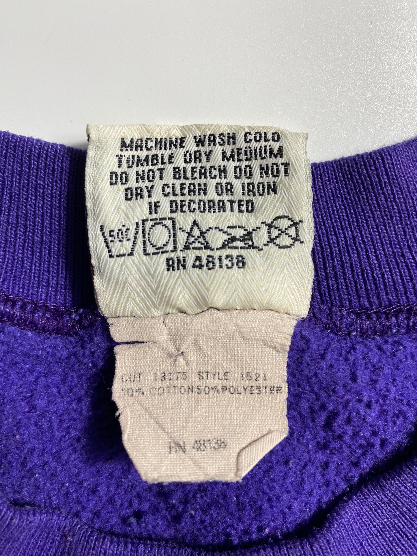 90's NUTMEG x MINNESOTA VIKINGS Made in USA Size XL NFL Sweat-shirt / G4424S
