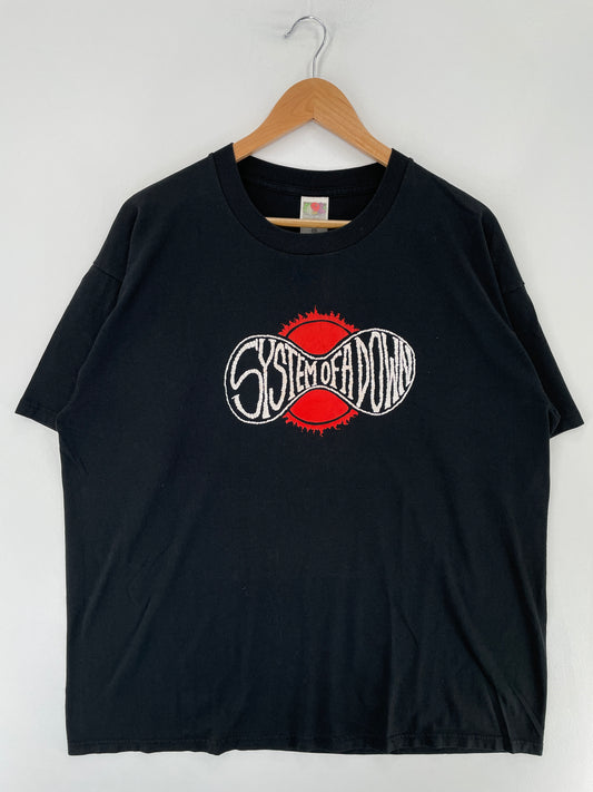 00' SYSTEM OF A DOWN Size XL Vintage Music T-shirt / E6952T