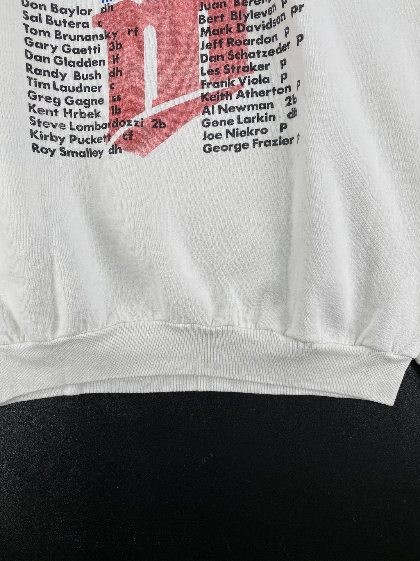 1994 MINNESOTA TWINS Made in USA Size XL MLB Sweat-Shirt / G5913S