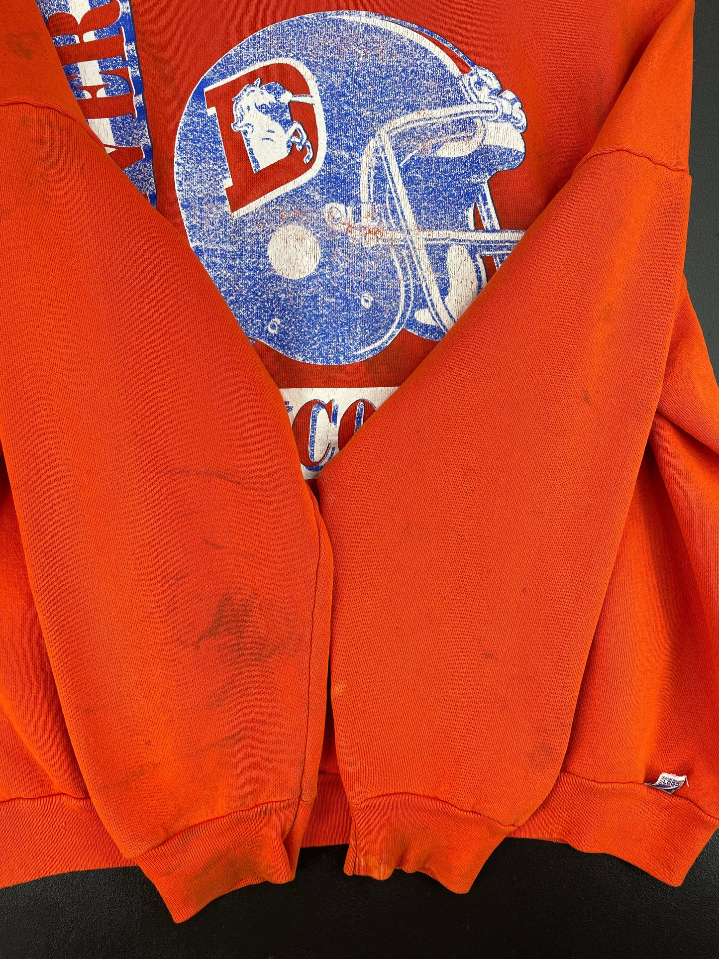 1990 DENVER BRONCOS Made in USA Size XL Vintage NFL Sweat-shirt / G4426S