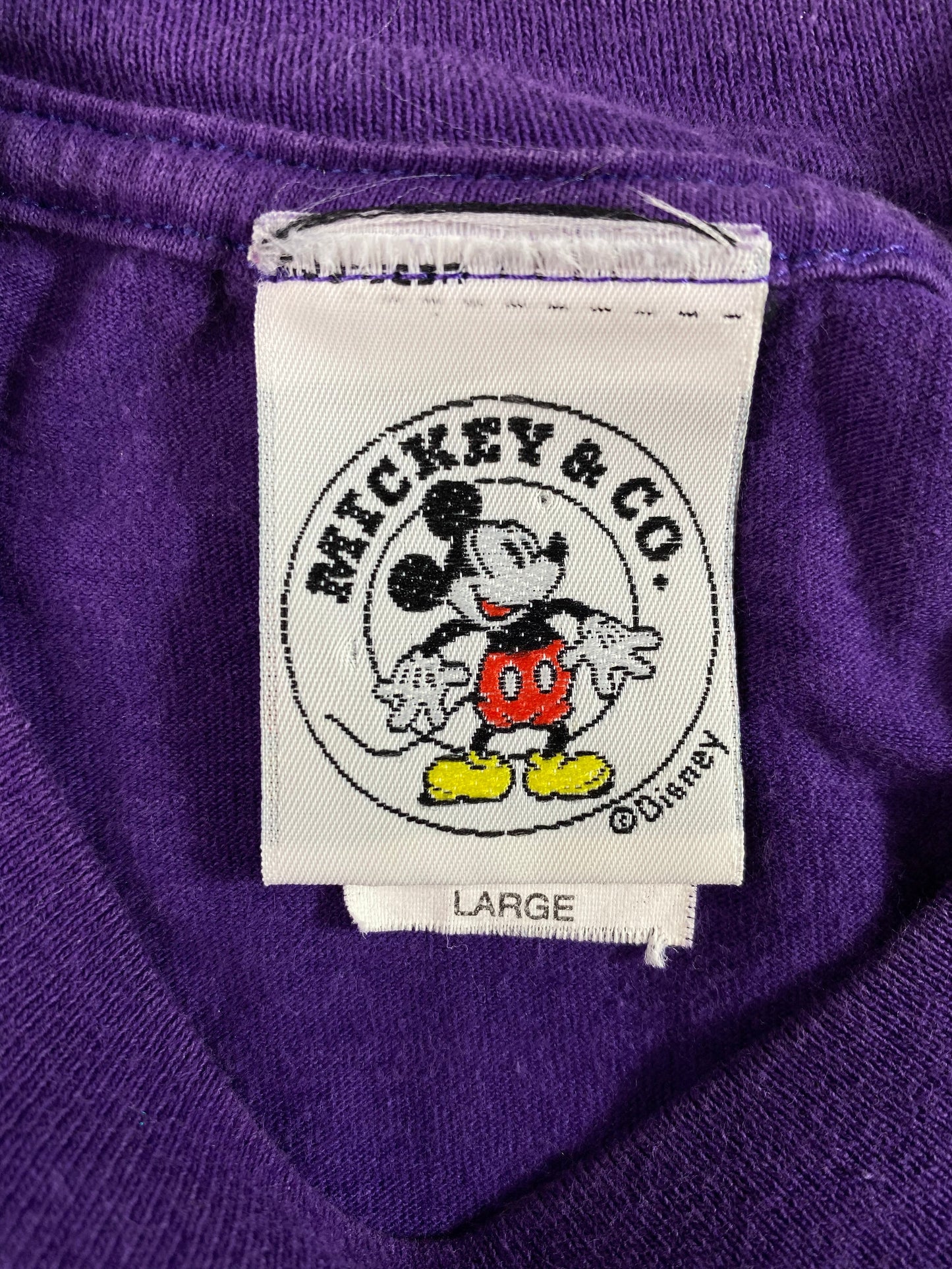 90's DISNEY MICKEY MOUSE Made in USA Size L Vintage T-Shirts / G3010T