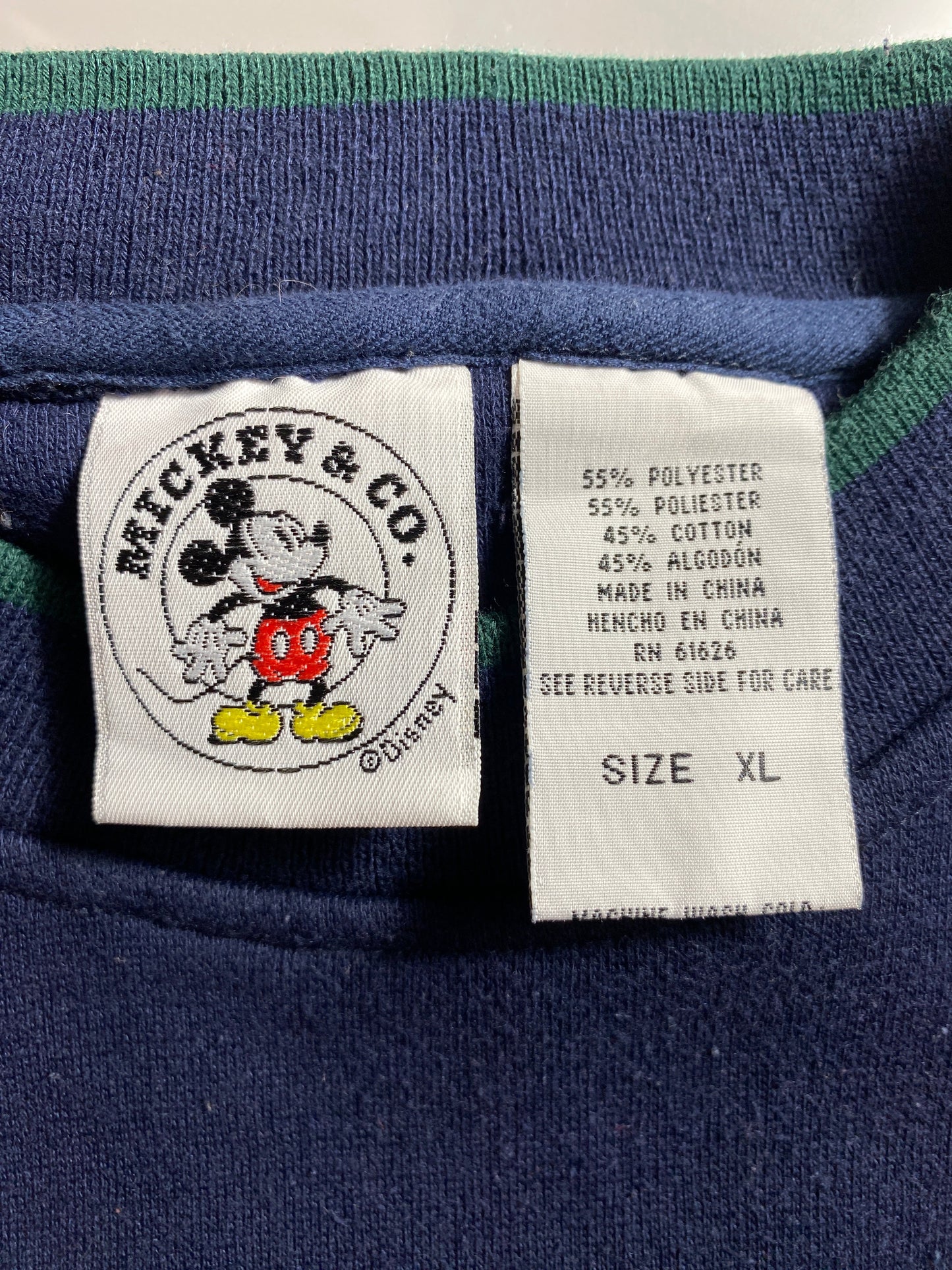90's DSINEY MICKEY Size XL Vintage Sweat-shirt / G4516S